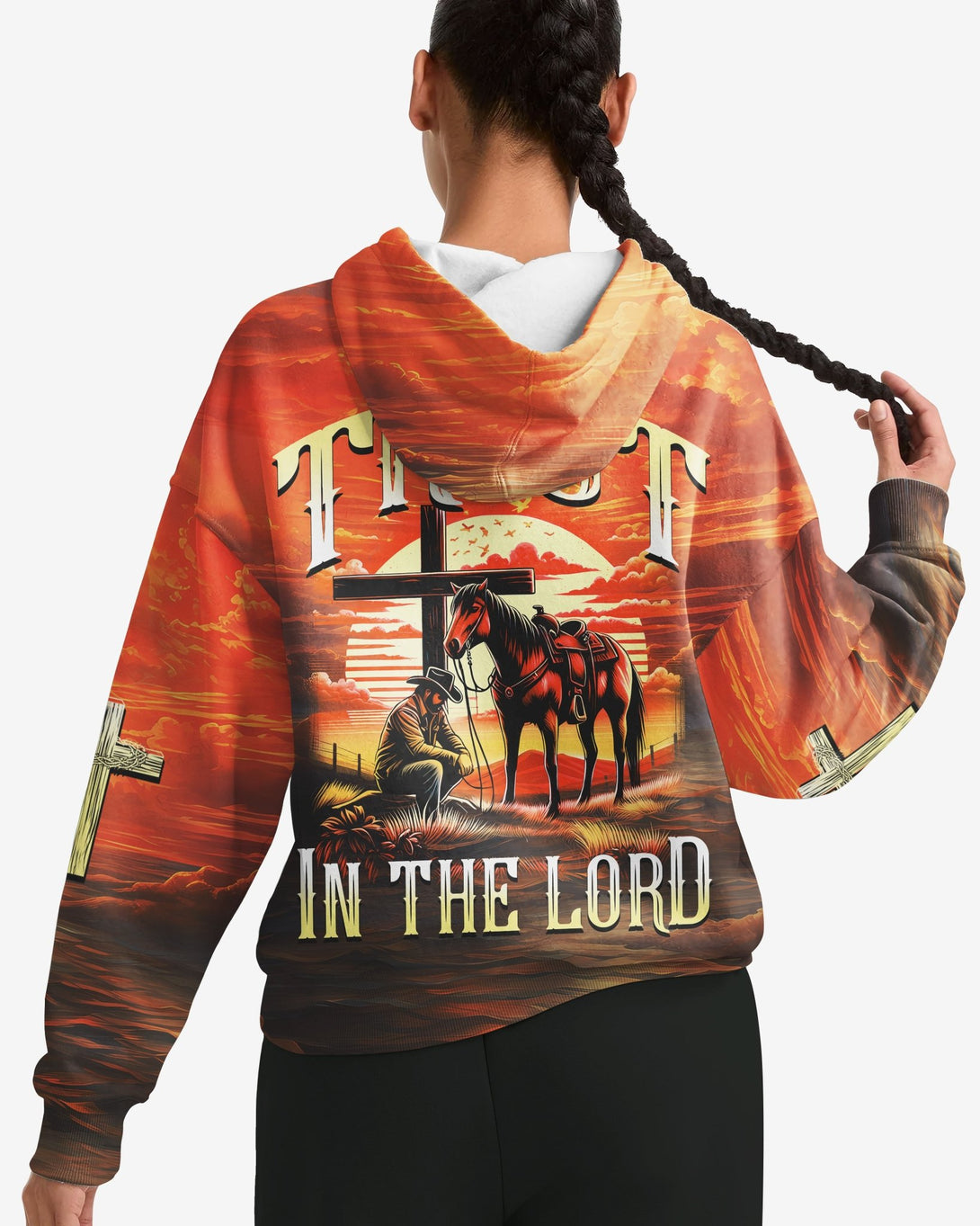 Trust In The Lord All Over Print Hoodie - Christ Color