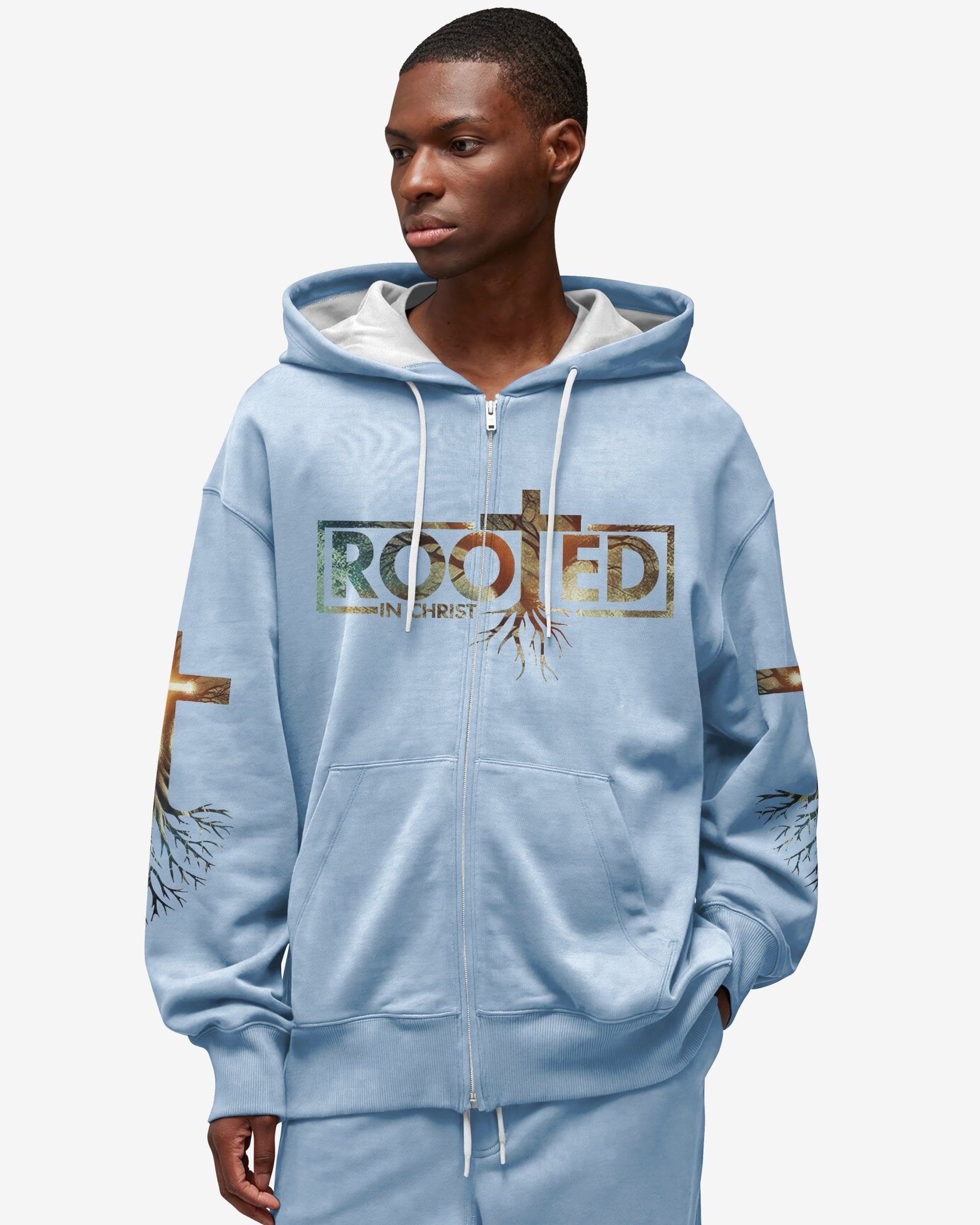 Woman Of Faith Rooted In Christ All Over Print Zip Hoodie - Christ Color