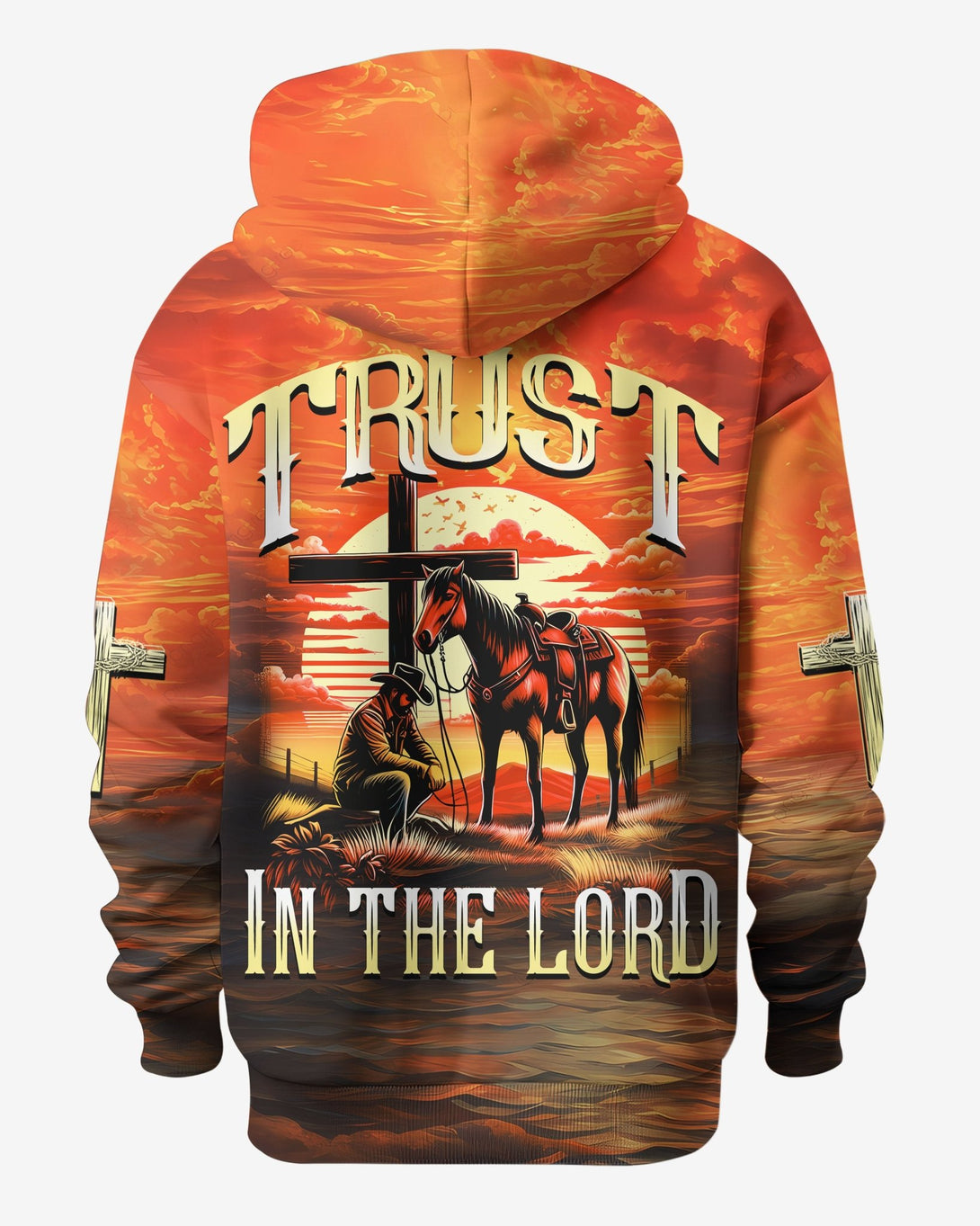 Trust In The Lord All Over Print Hoodie - Christ Color