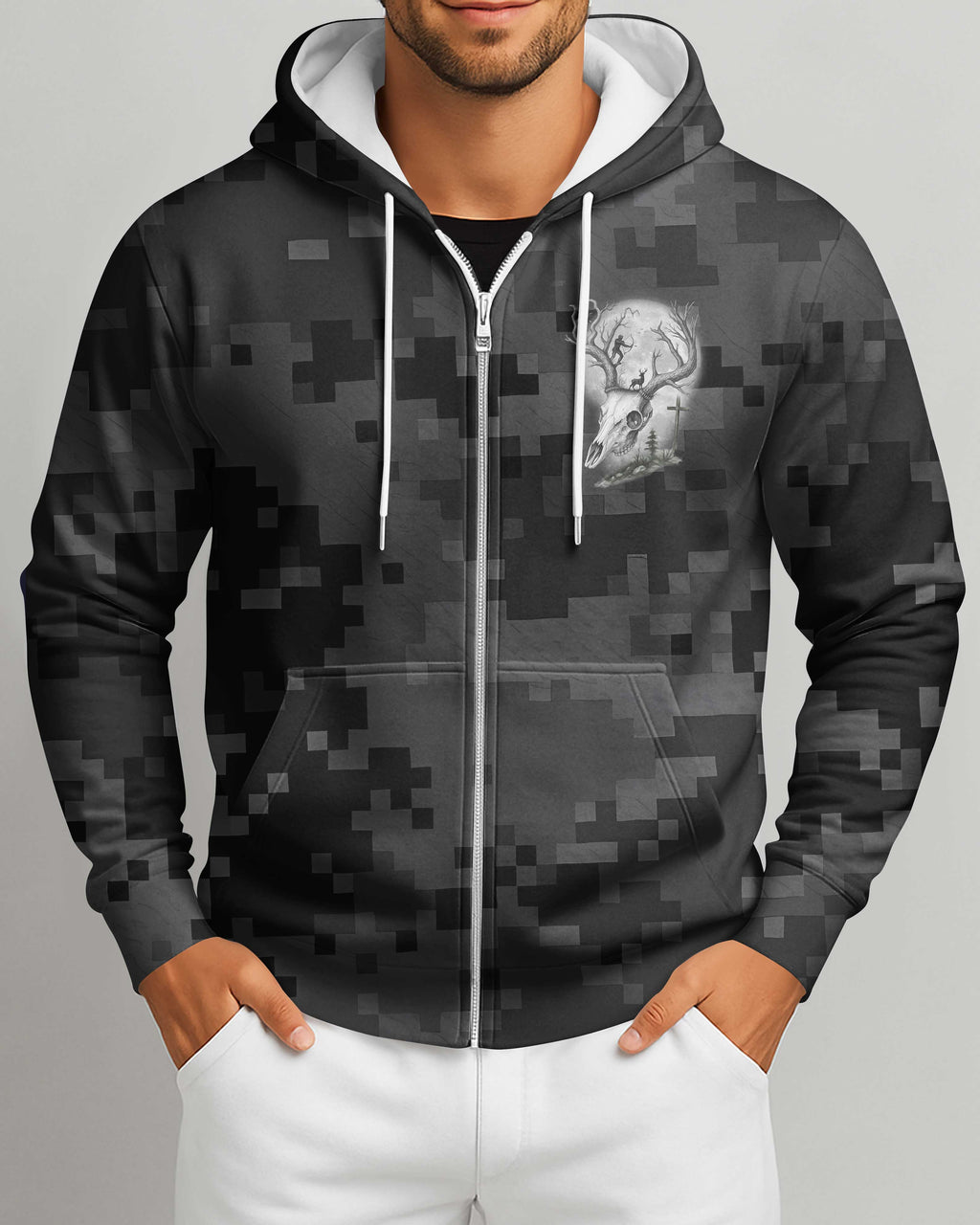 Take Your Bow And A Quiver Full Of Arrows And Go Out Into The Open Country To Hunt Some Wild Game For Me Zip Hoodie