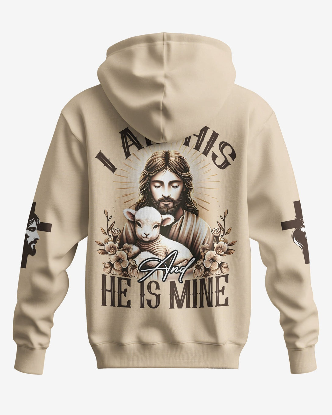 I Am His And He Is Mine All Over Print Zip Hoodie - Christ Color