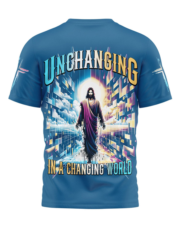 Unchanging In A Changing World All Over Print T-shirt - Christ Color