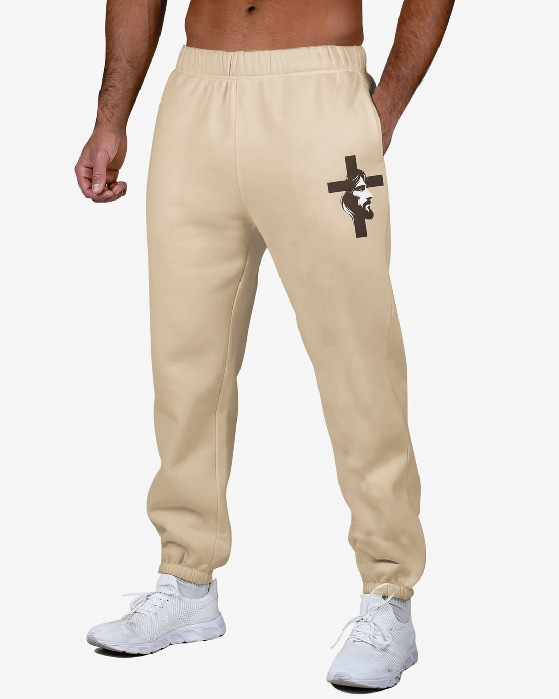 I Am His And He Is Mine All Over Print Jogger Pants - Christ Color