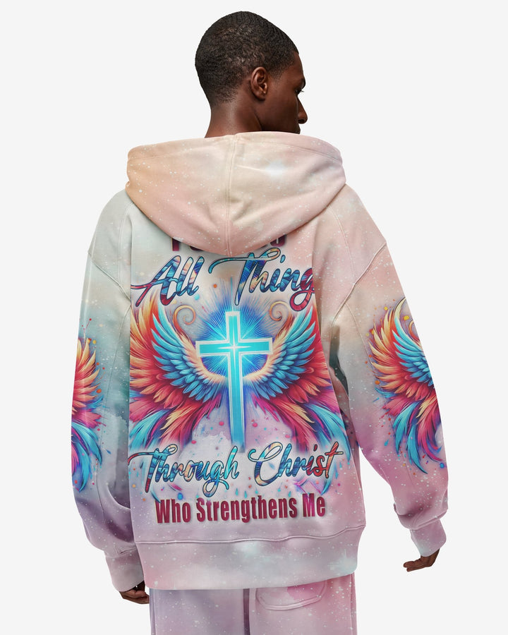 I Can Do All Things Through Christ Who Strengthens Me All Over Print Zip Hoodie - Christ Color