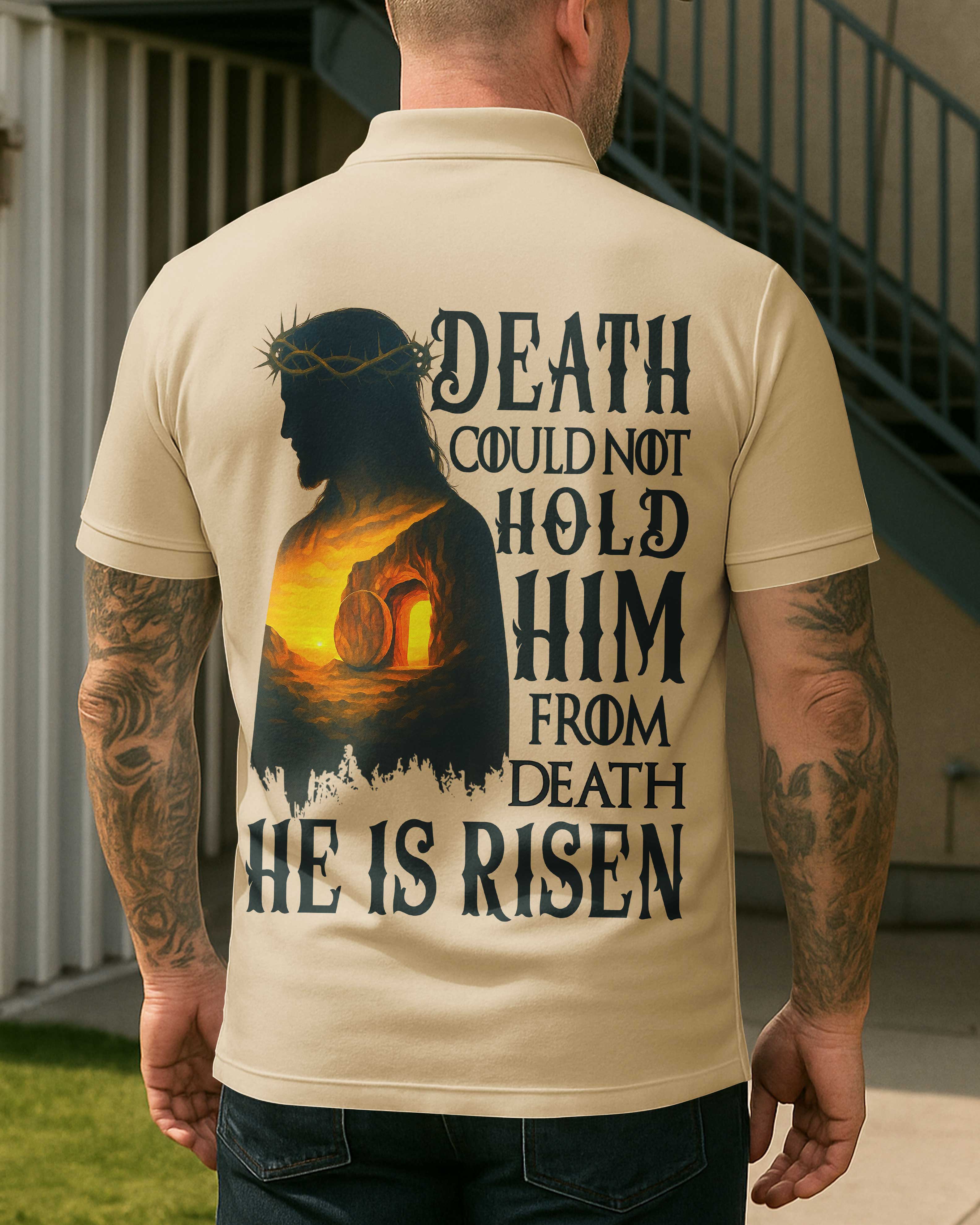 Death Could Not Hold Him From Death He Is Risen T-Shirt