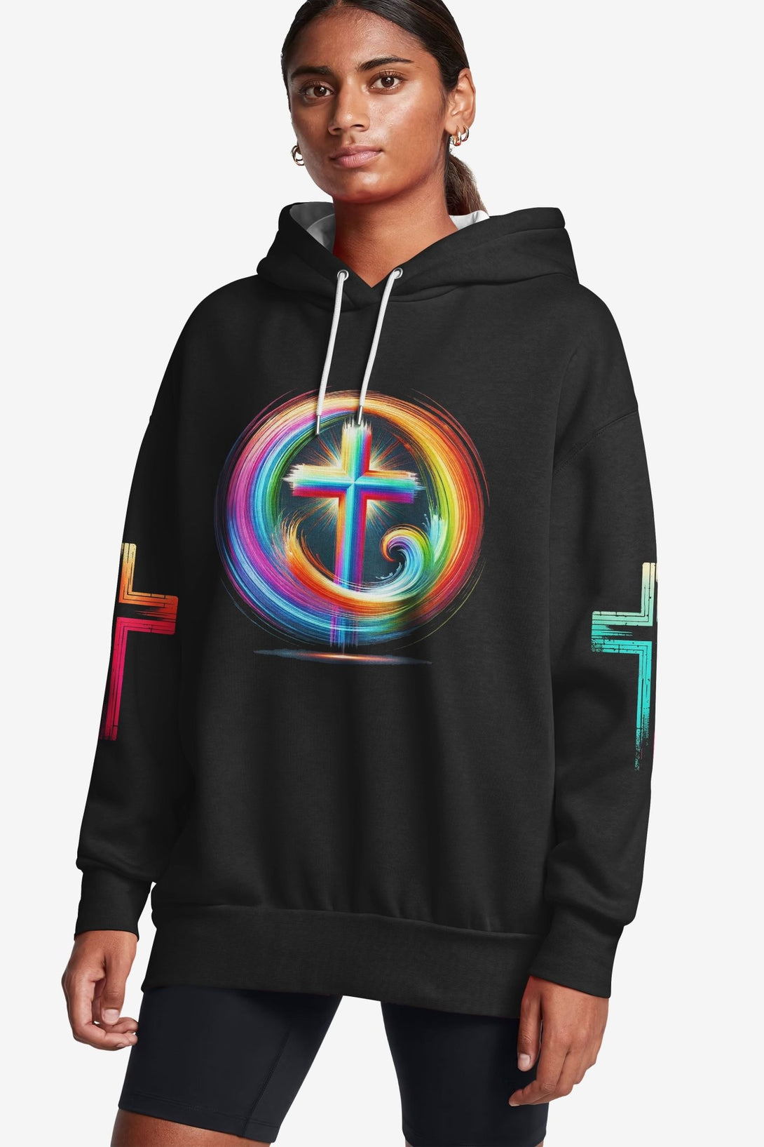 Rooted In Christ Jesus Is Light All Over Print Hoodie - Christ Color