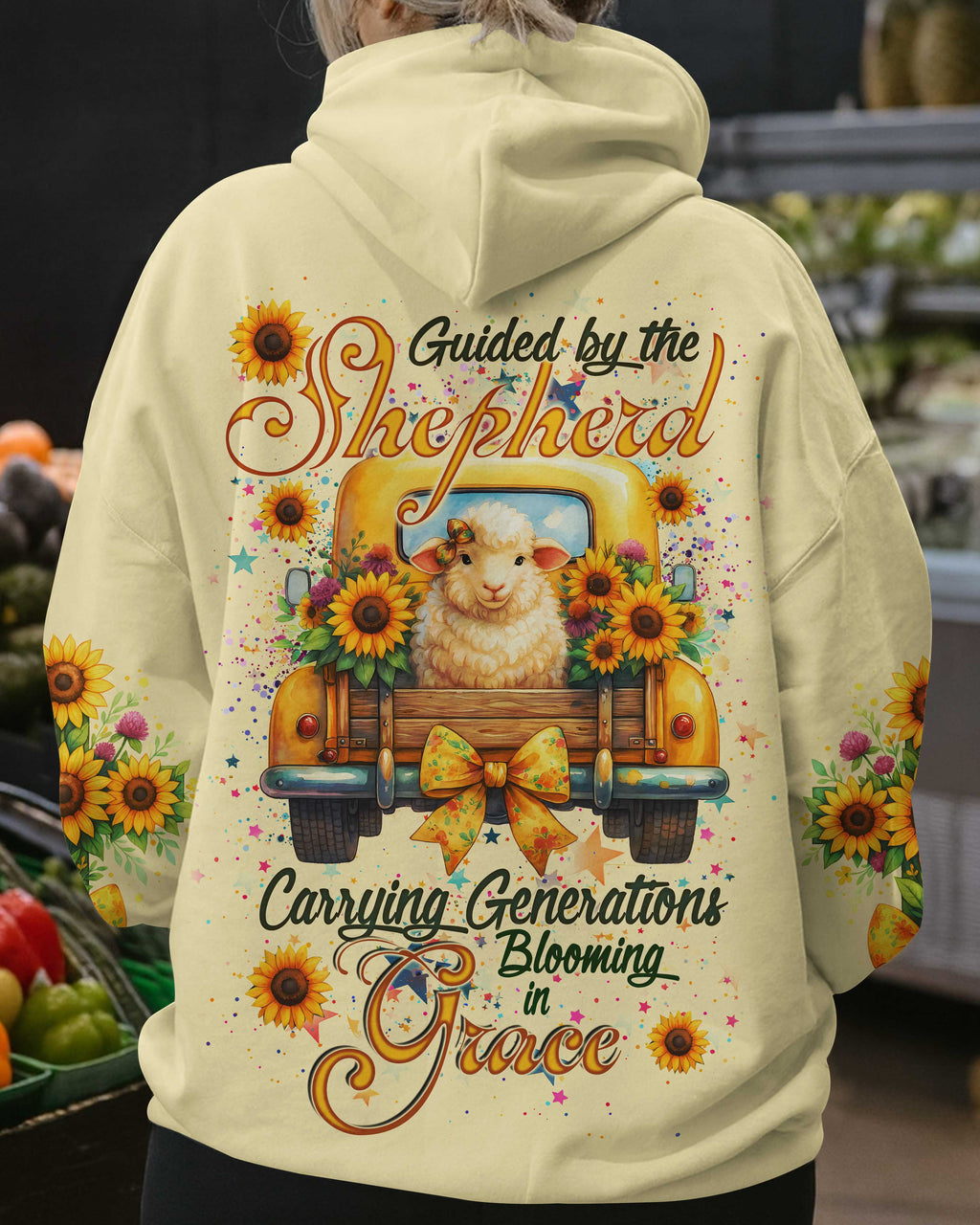 Guided By The Shepherd Carrying Generations Blooming In Grace T-Shirts