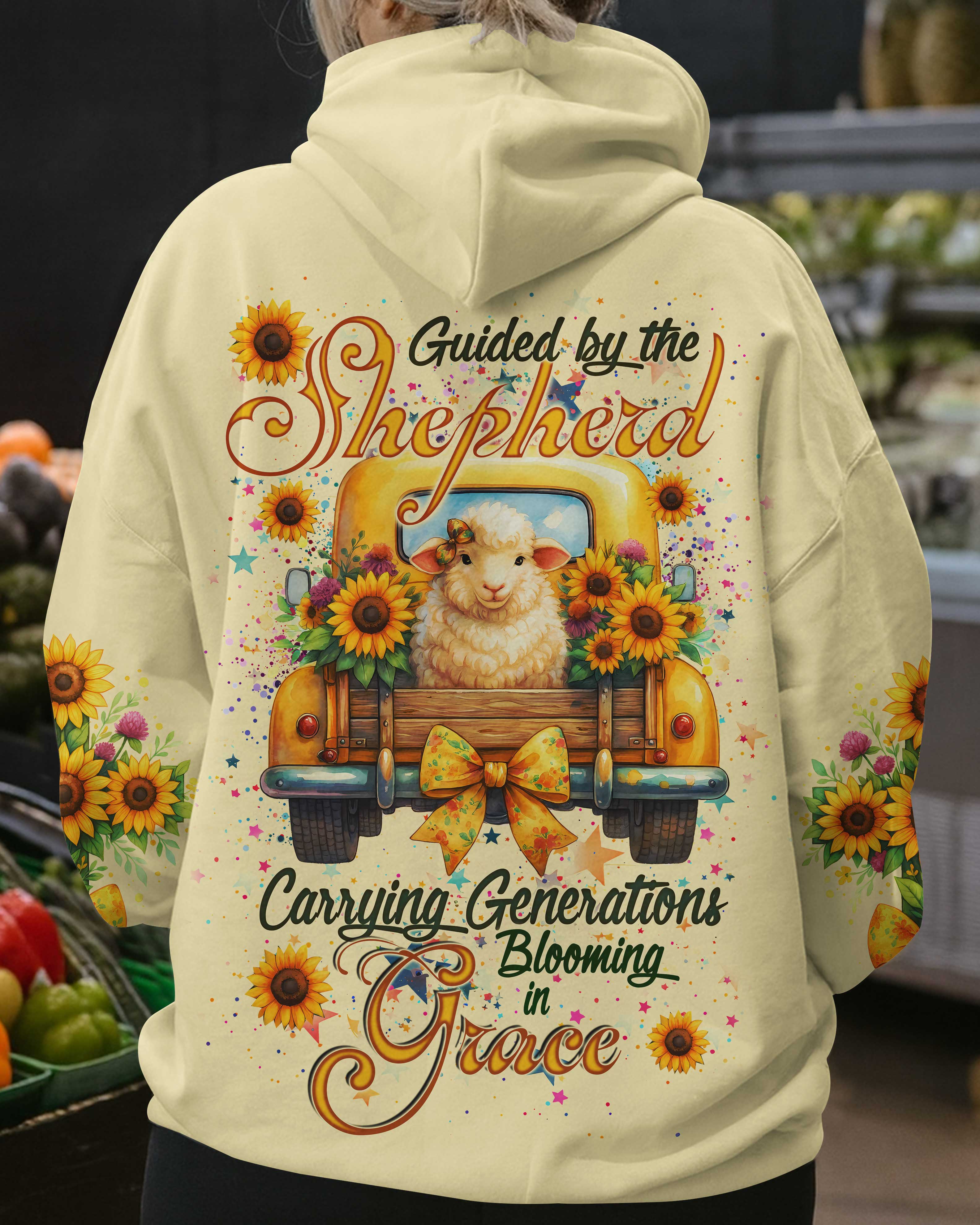 Guided By The Shepherd Carrying Generations Blooming In Grace T-Shirts