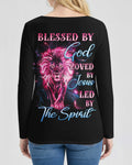 Blessed By God V-neck Long Sleeves Shirt
