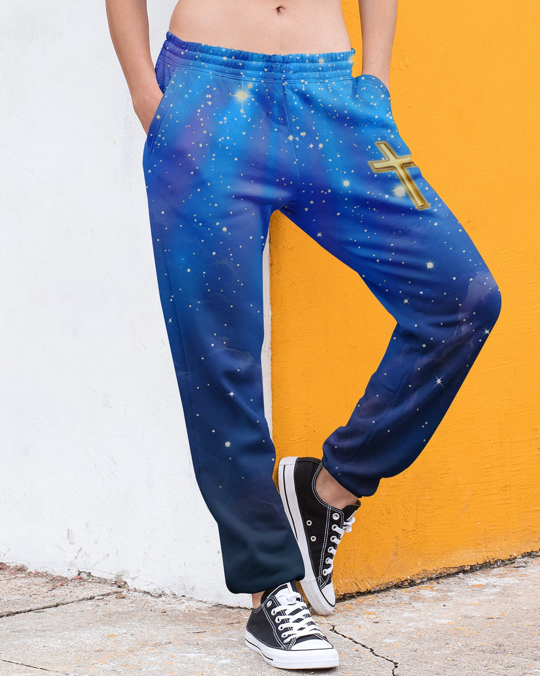 Faith Can Move Mountains All Over Print Jogger Pants - Christ Color