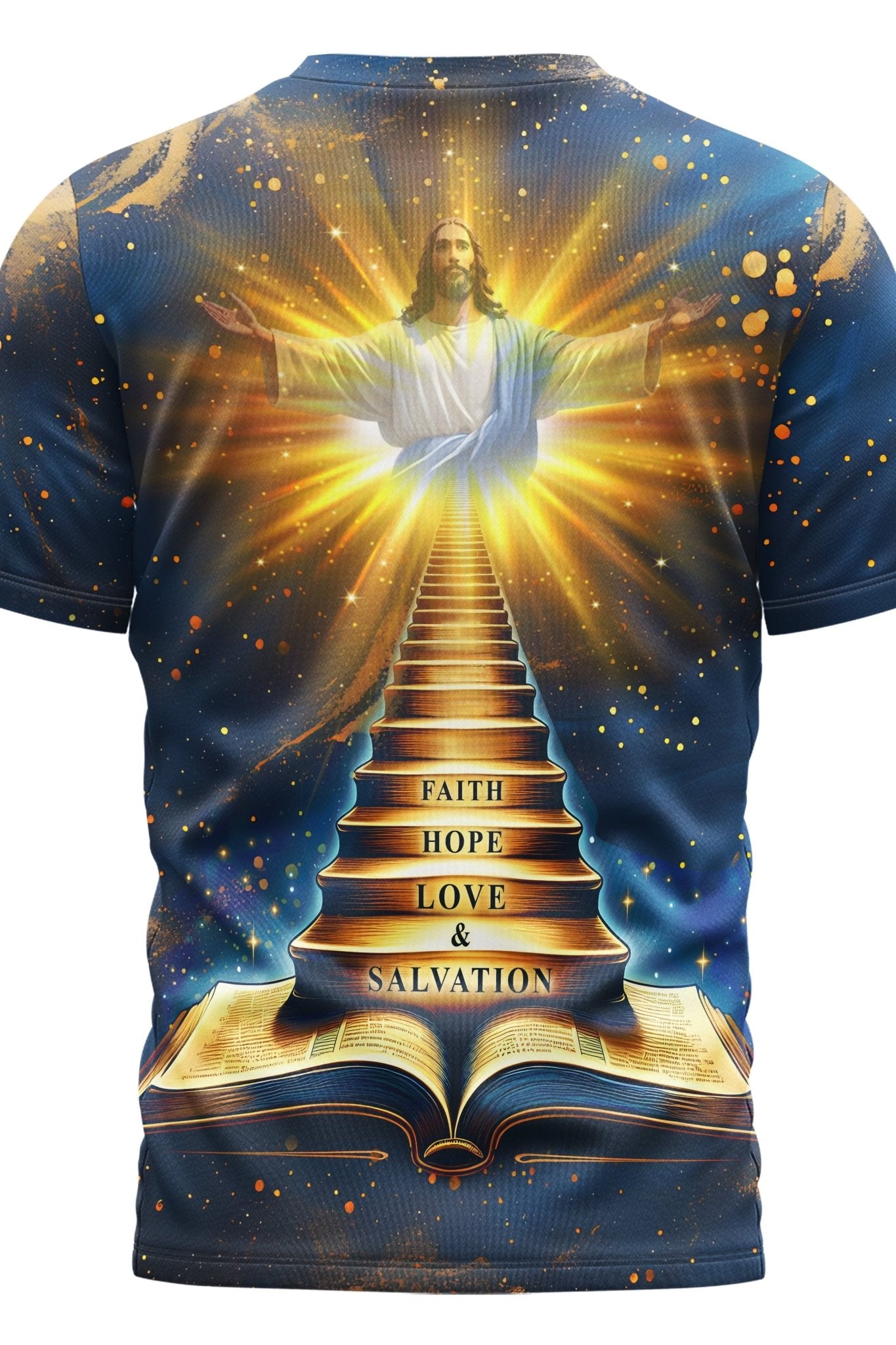 Faith Hope Love & Salvation All Over Print T-shirt - Christ Color