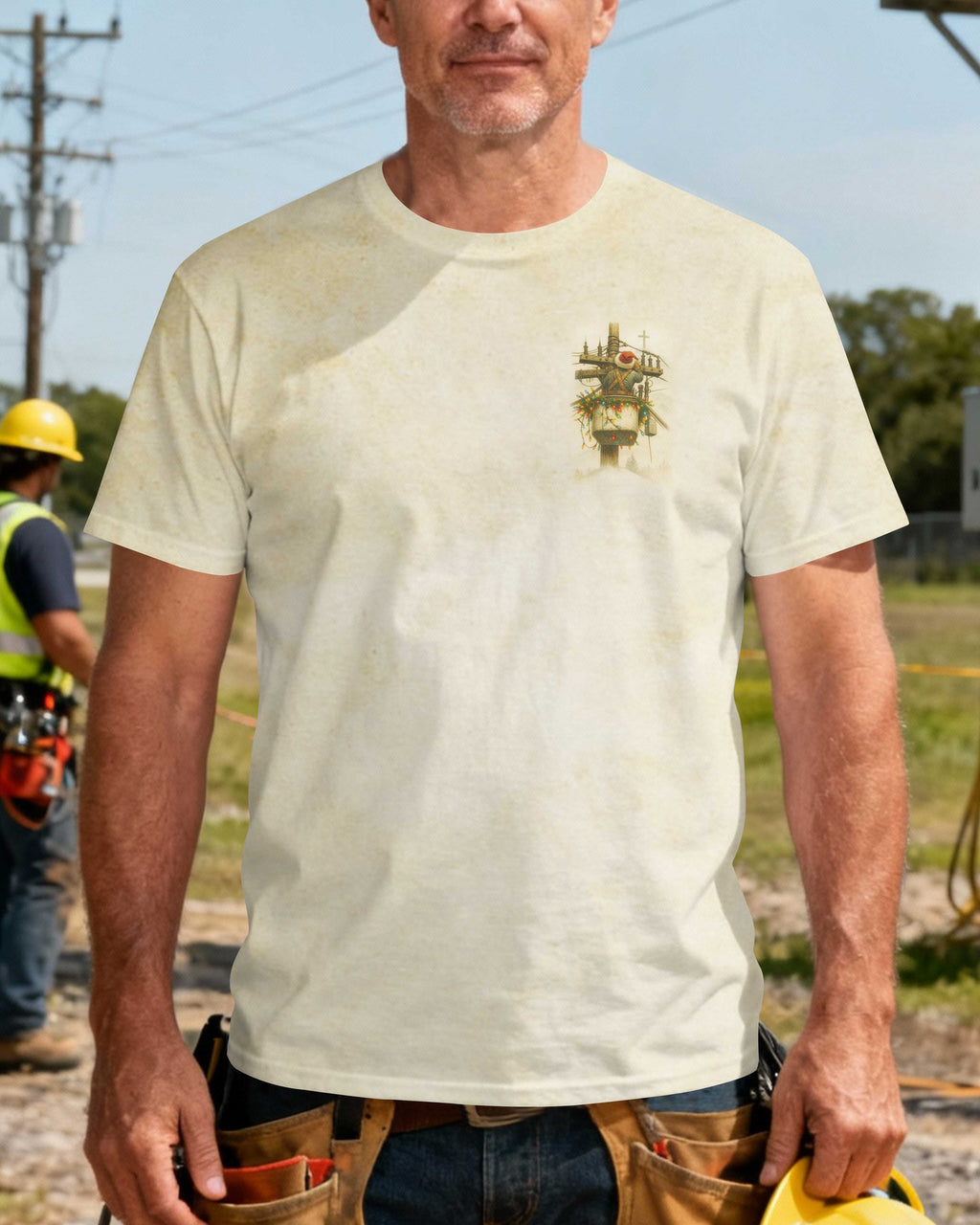 Not All Heroes Wear Red Some Climb Poles With God's Strength T-Shirt