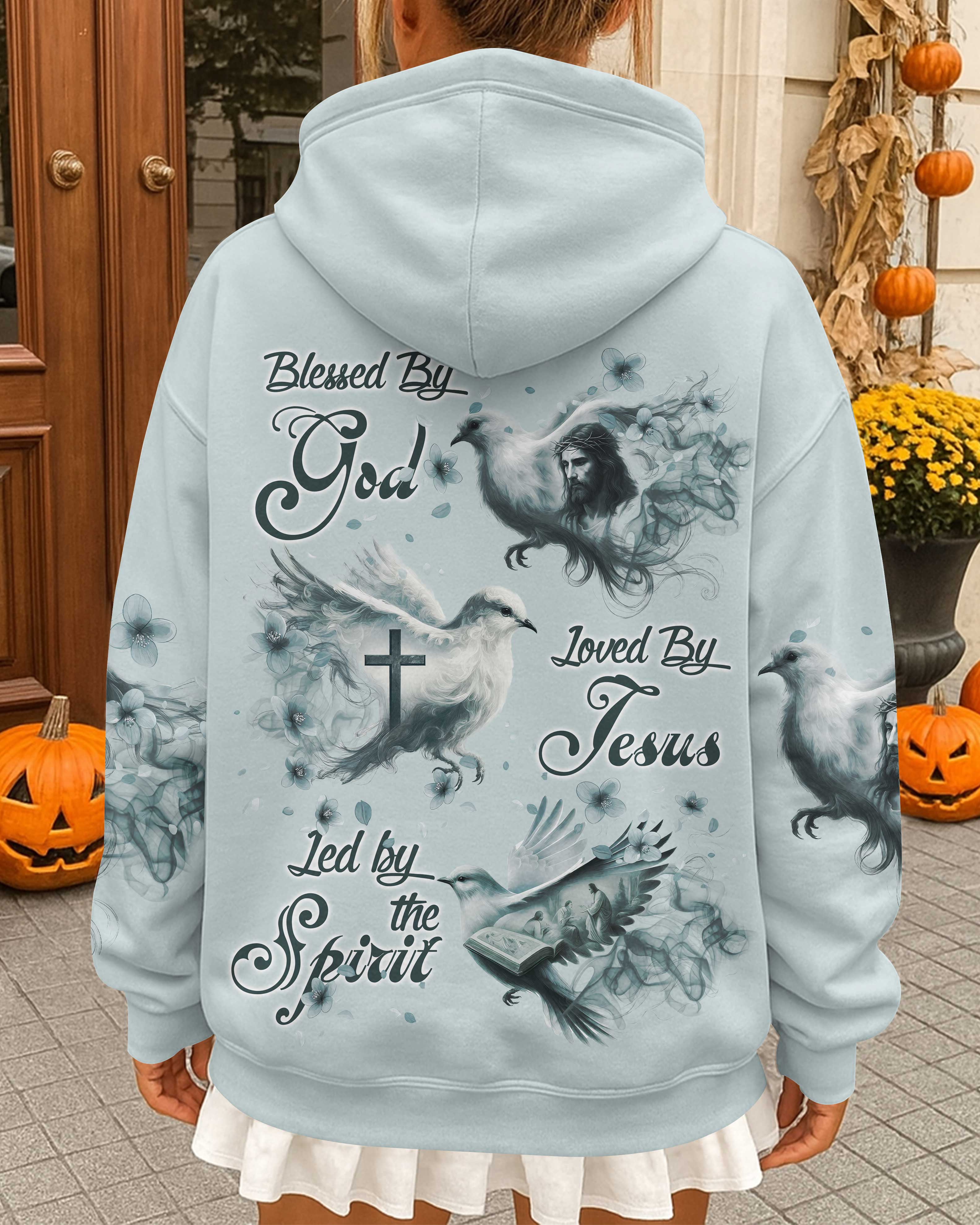 Blessed By God Loved By Jesus Led By The Spirit T-Shirt