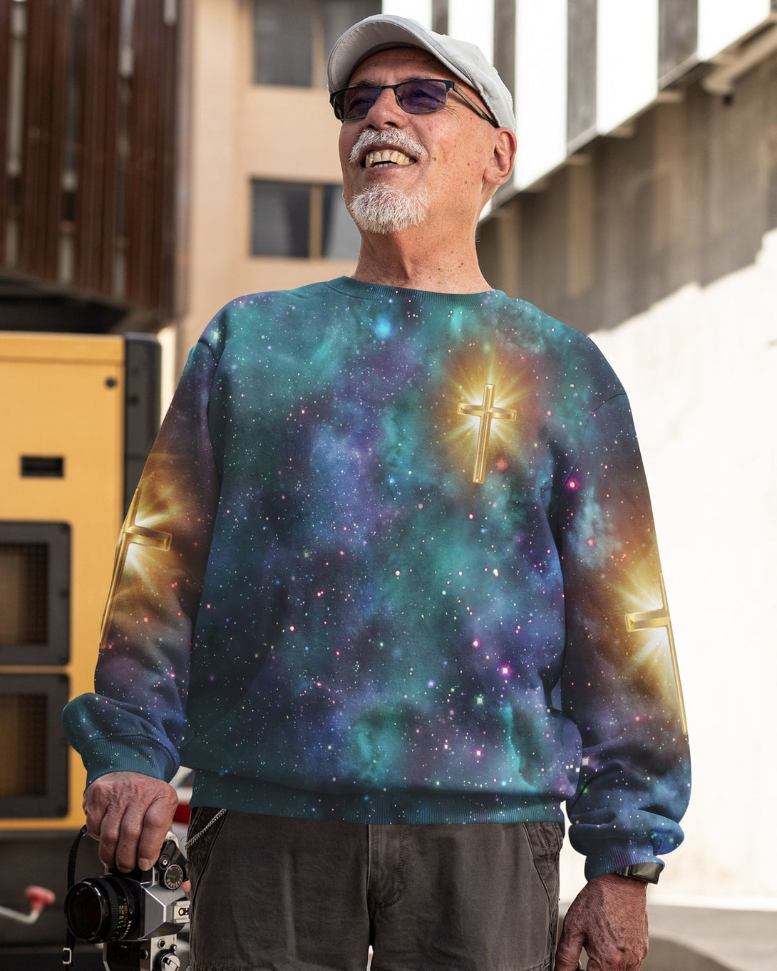 Whoever Drinks The Water I Give Them Will Never Thirst All Over Print Sweater - Christ Color