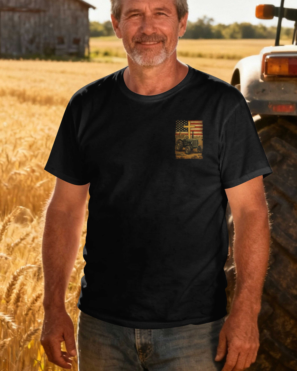 God Bless The American Farmer T-Shirt