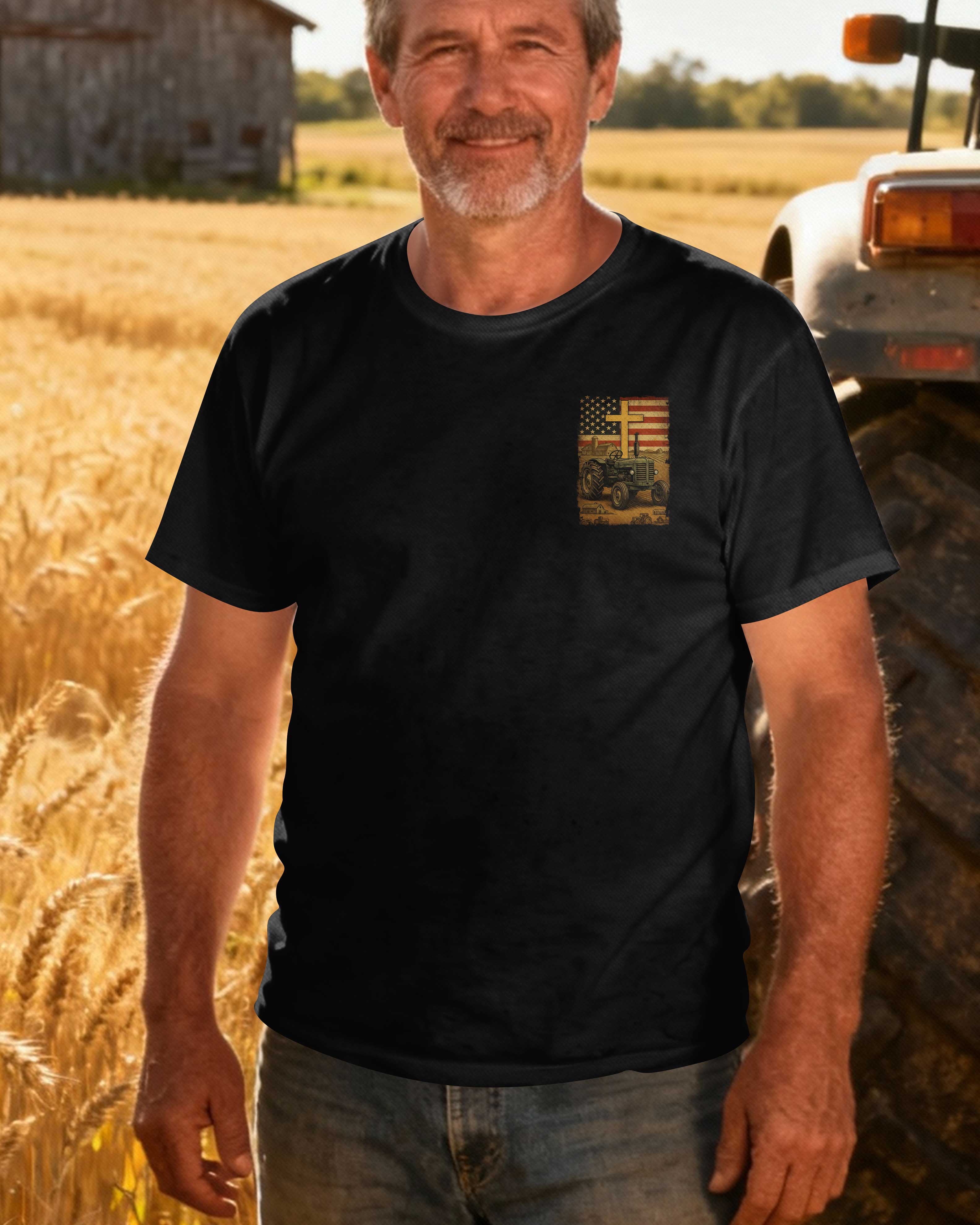 God Bless The American Farmer T-Shirt