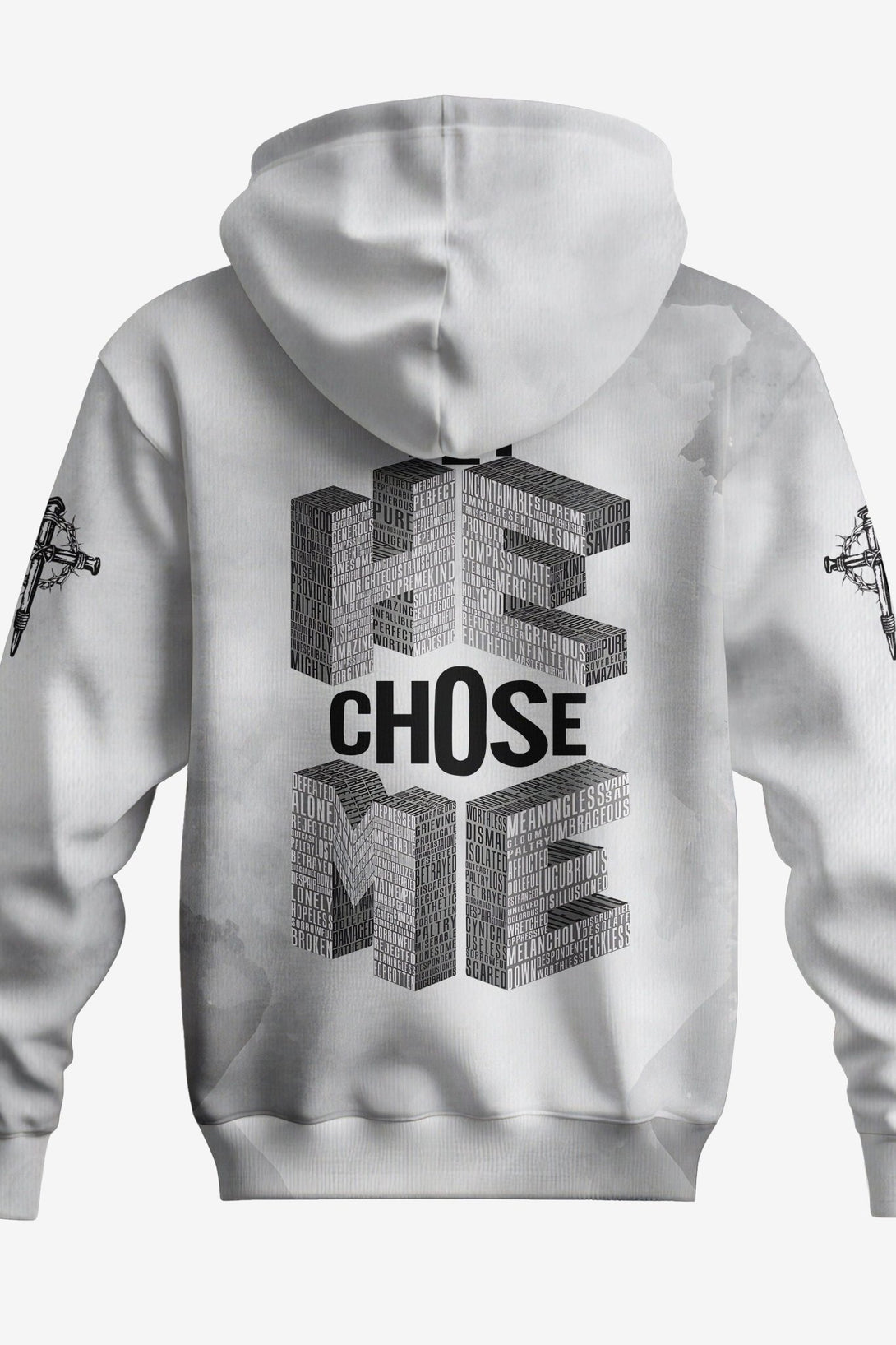 Yet He Chose Me All Over Print Zip Hoodie - Christ Color