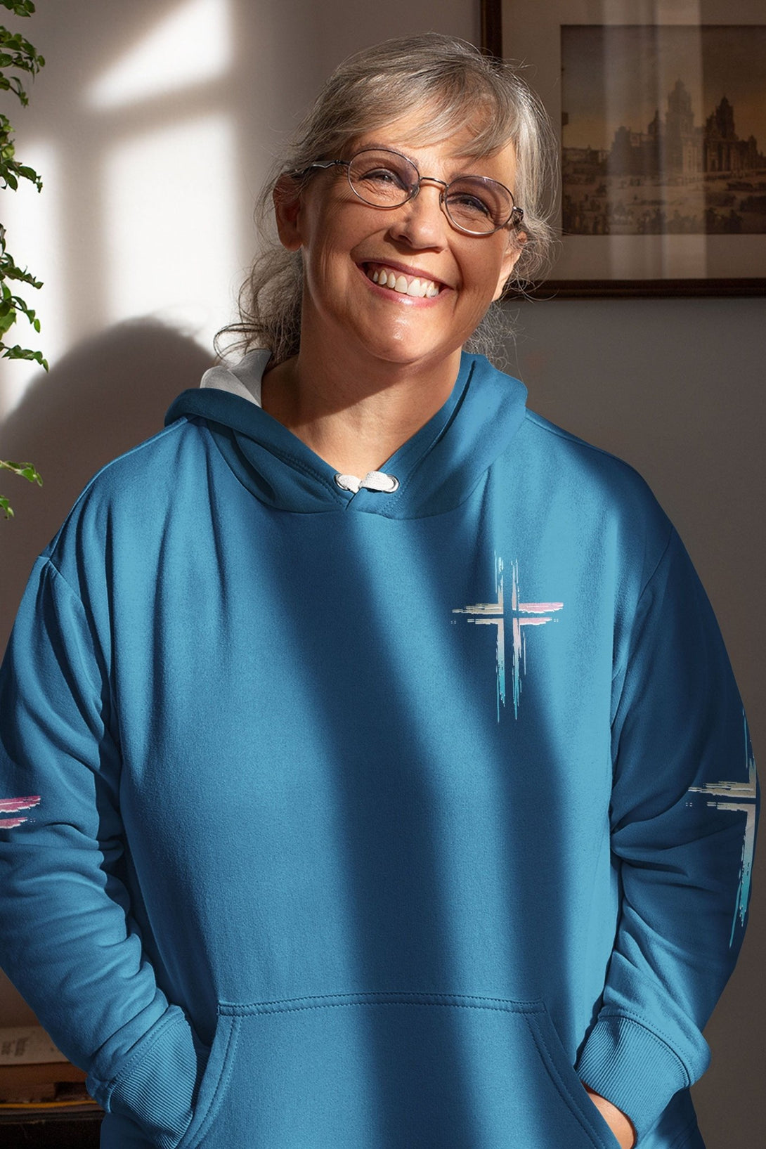 Unchanging In A Changing World All Over Print Hoodie - Christ Color