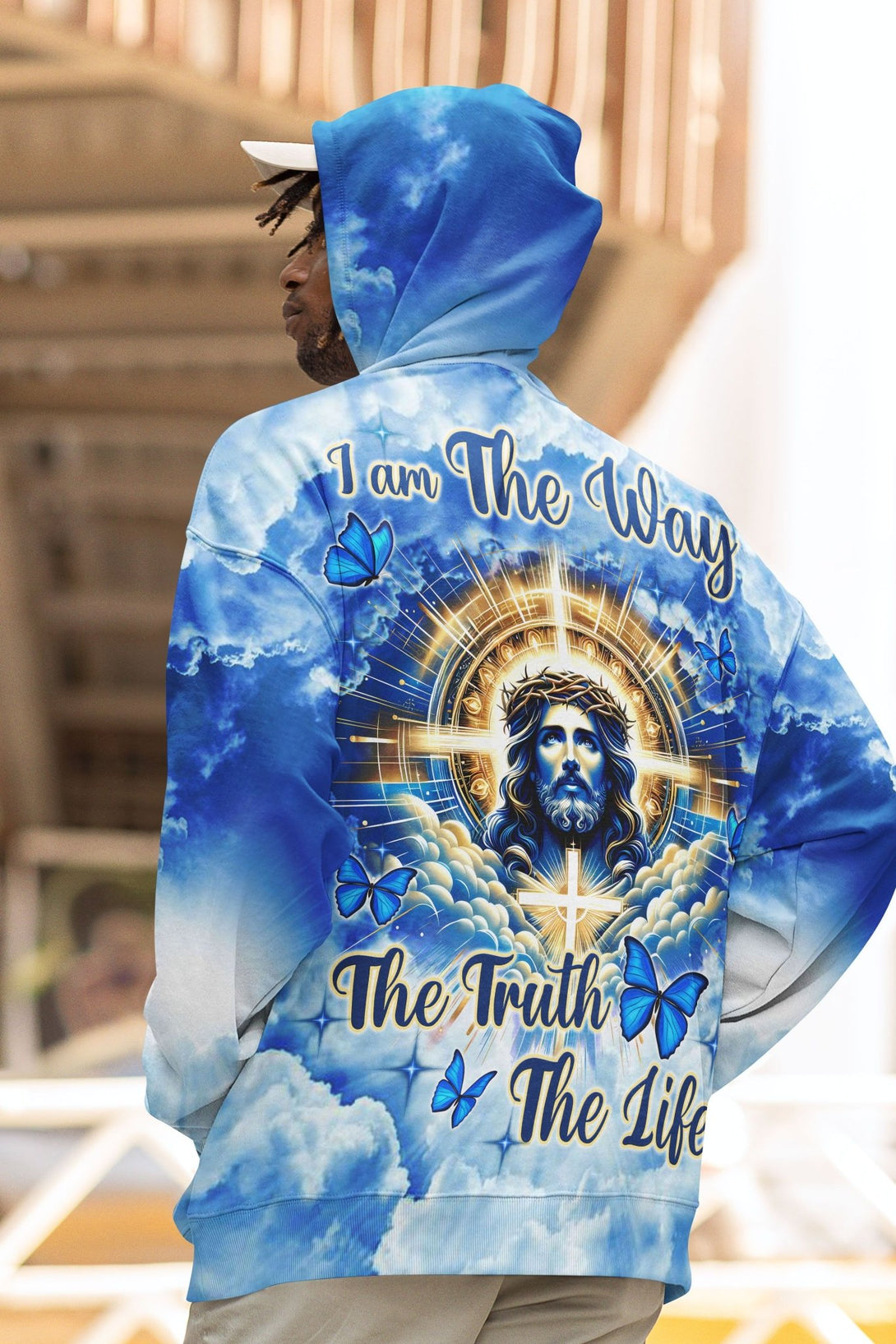 I Am The Way The Truth The Life All Over Print Zip Hoodie - Christ Color