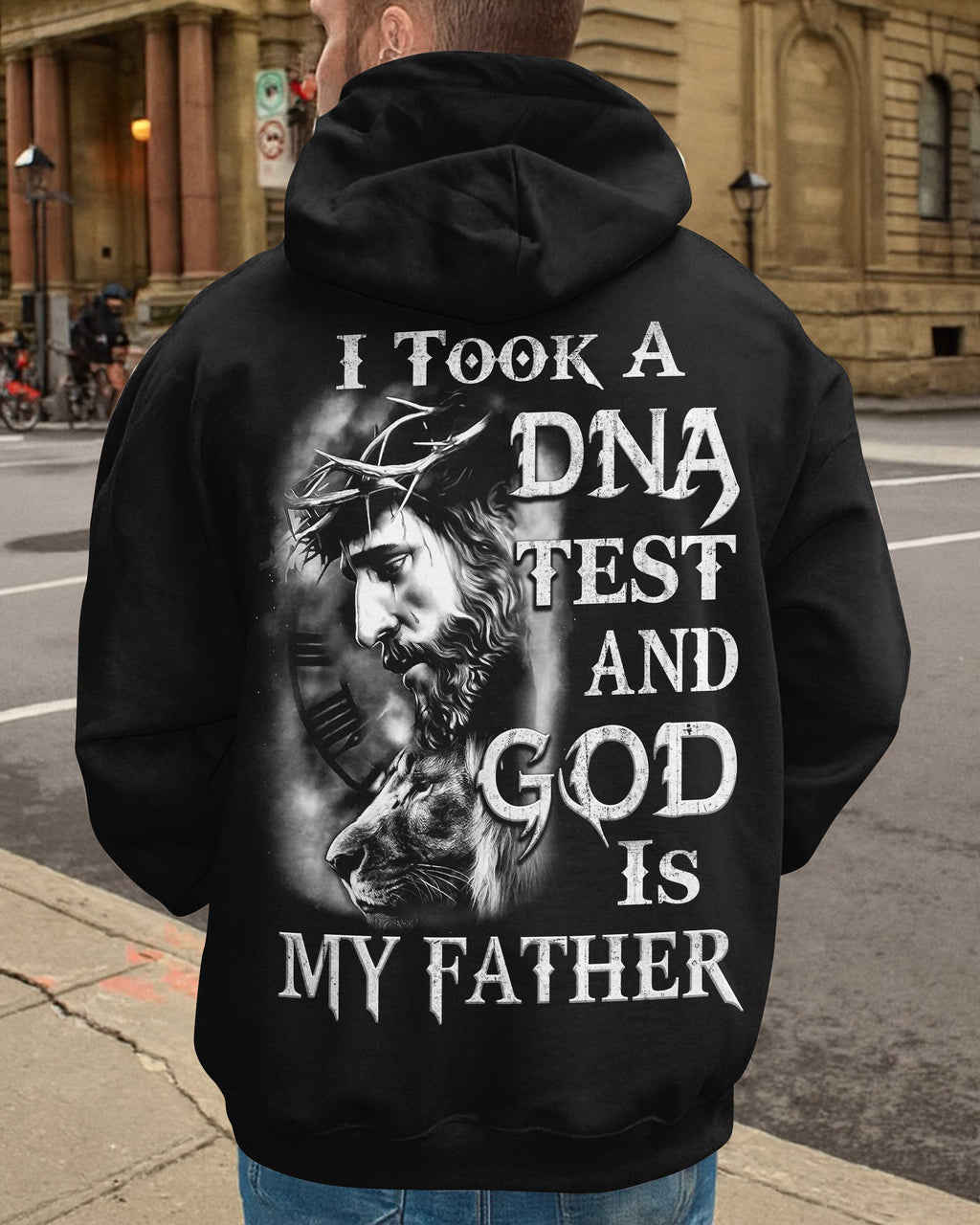 I Took A Dna Test And God Is My Father All Over Print Hoodie