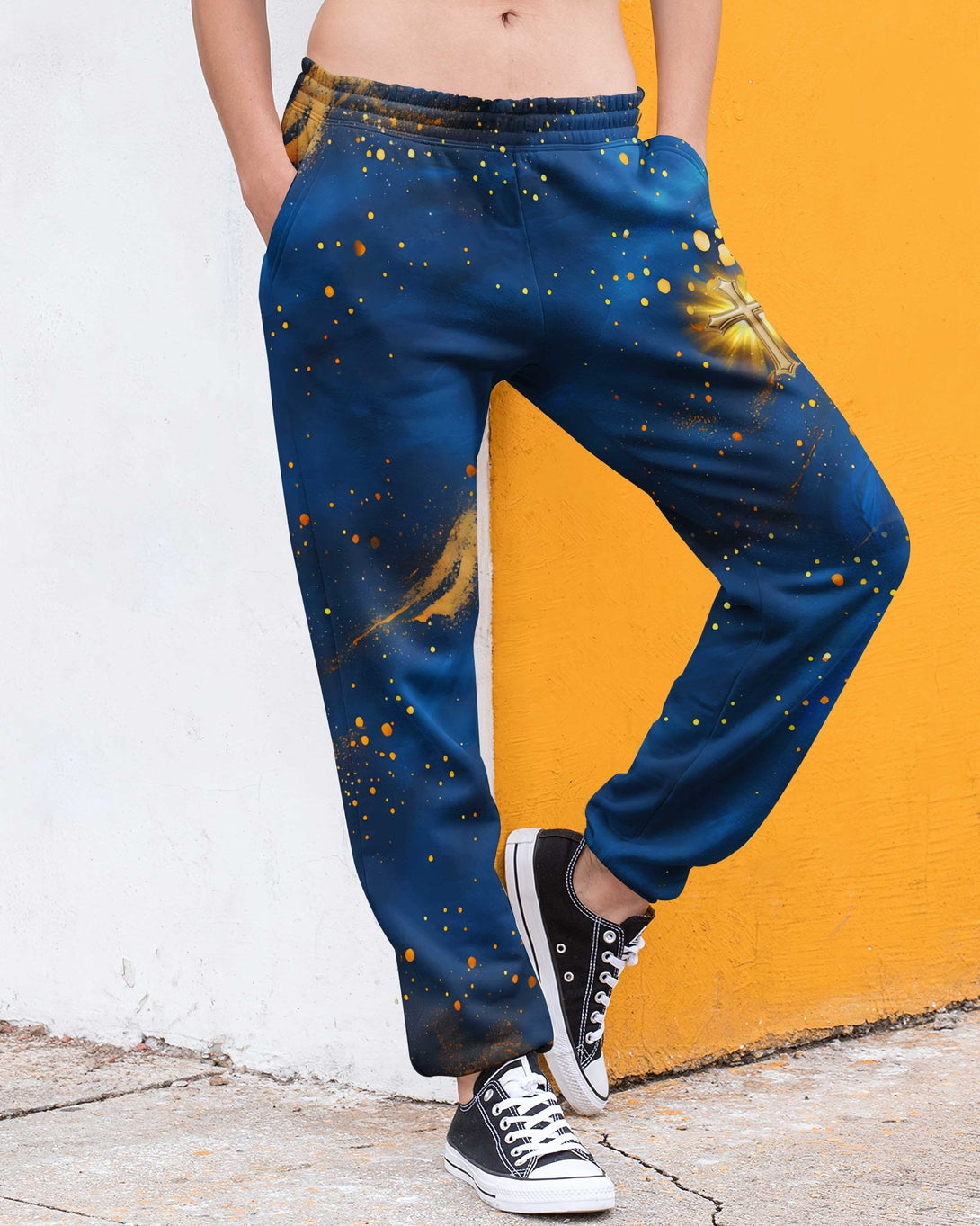 Faith Hope Love & Salvation All Over Print Jogger Pants - Christ Color