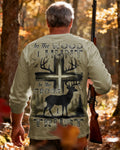 In The Wood I Hunt In The Cross I Trust All Over Print Long Sleeves T-Shirt