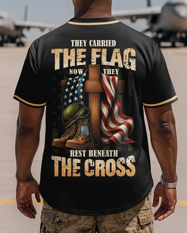 They Carried The Flag Now They Rest Beneath The Cross T-Shirt