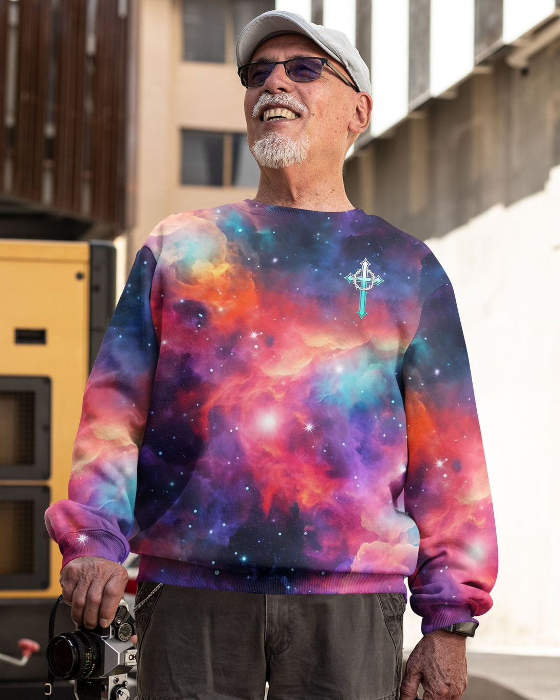 They Will Soar On Wings Like Eagles All Over Print Sweater - Christ Color