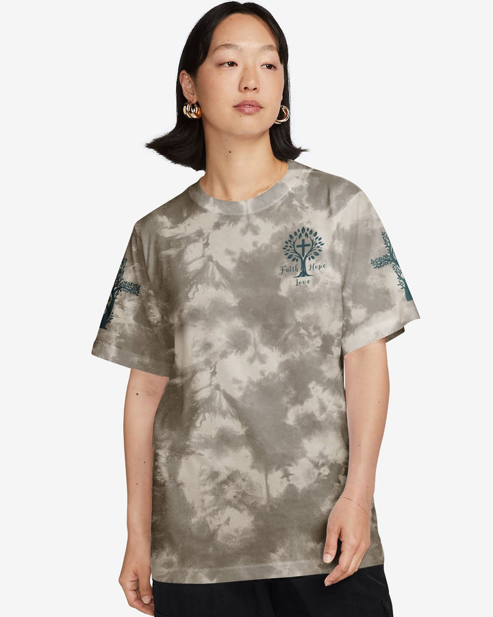 Rooted In Christ All Over Print T-shirt - Christ Color