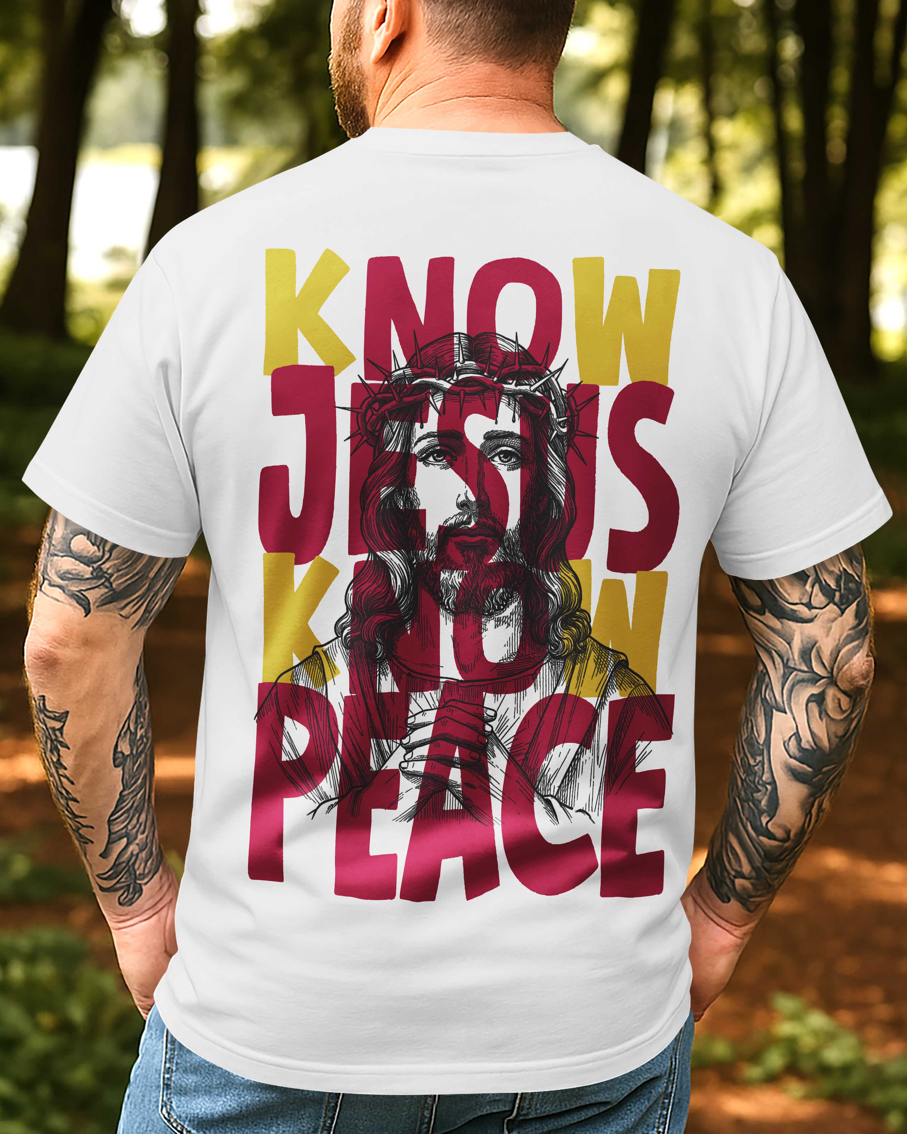 Know Jesus Know Peace All Over Print T-Shirt