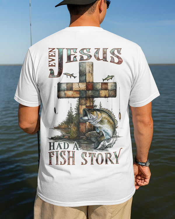 Even Jesus Had A Fish Story All Over Print T-Shirt