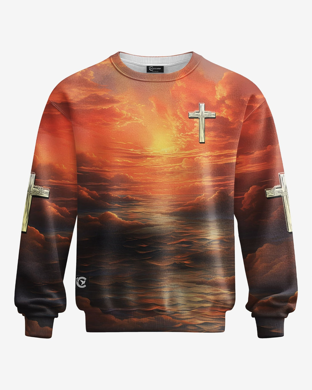 Trust In The Lord All Over Print Sweater - Christ Color