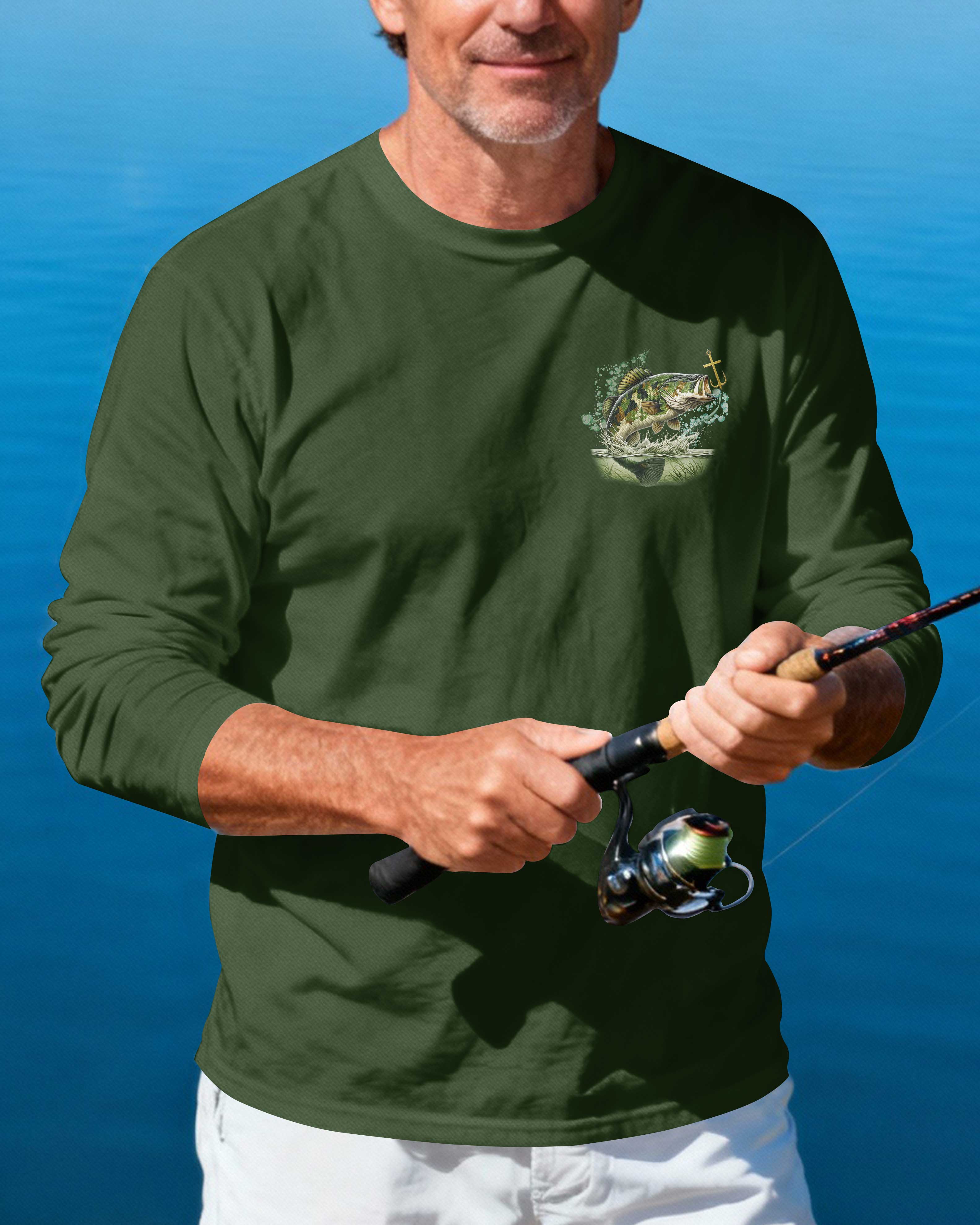 I Am A Simple Man I Like Fishing And Believe In Jesus Long Sleeves T-Shirt