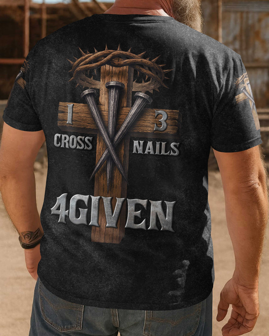 One Cross Three Nails Forgiven T-Shirts