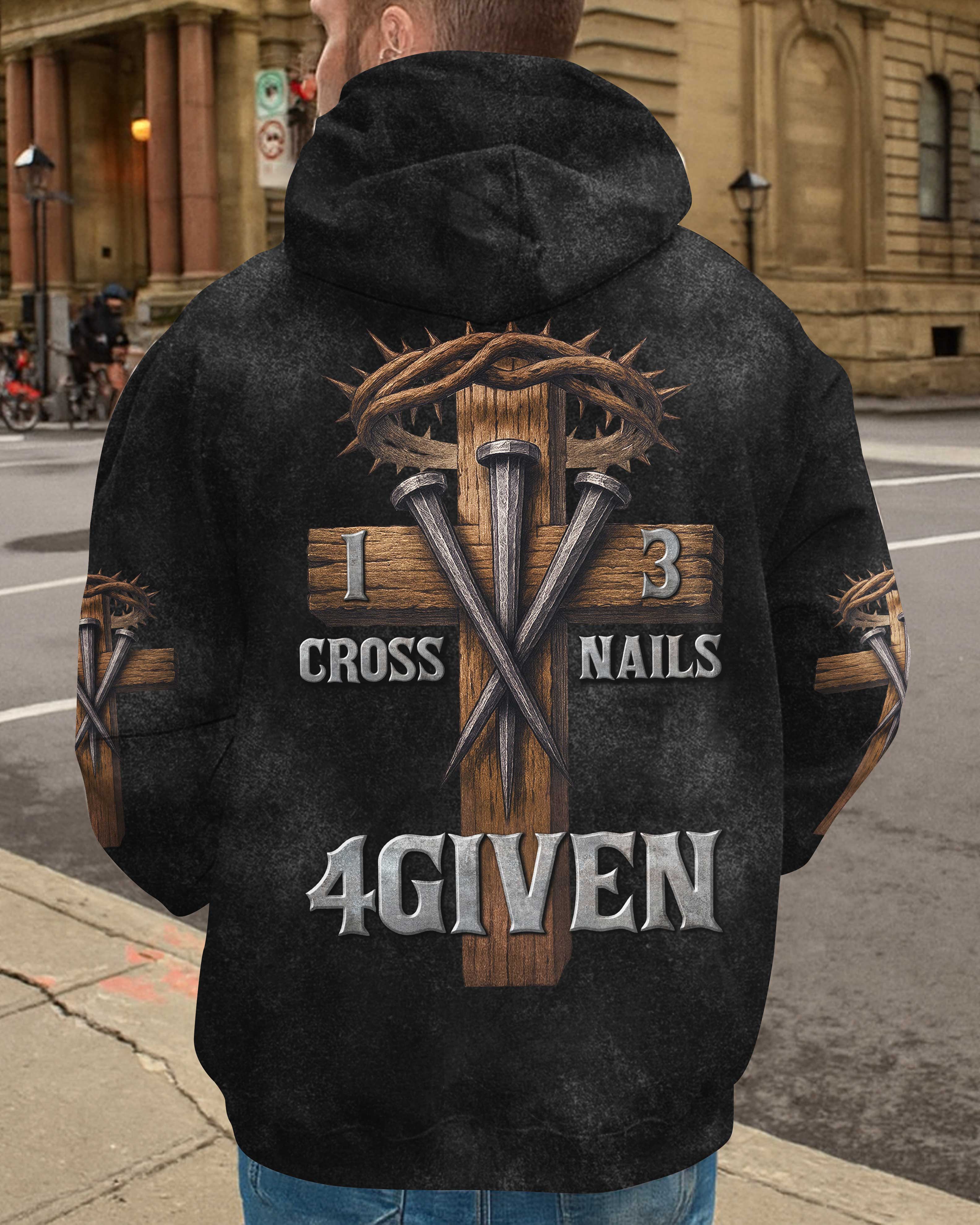 One Cross Three Nails Forgiven T-Shirts
