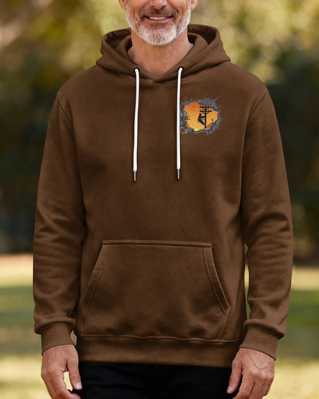 Lineman Using God's Strength To Fix What The Storm Tried To Break Hoodie