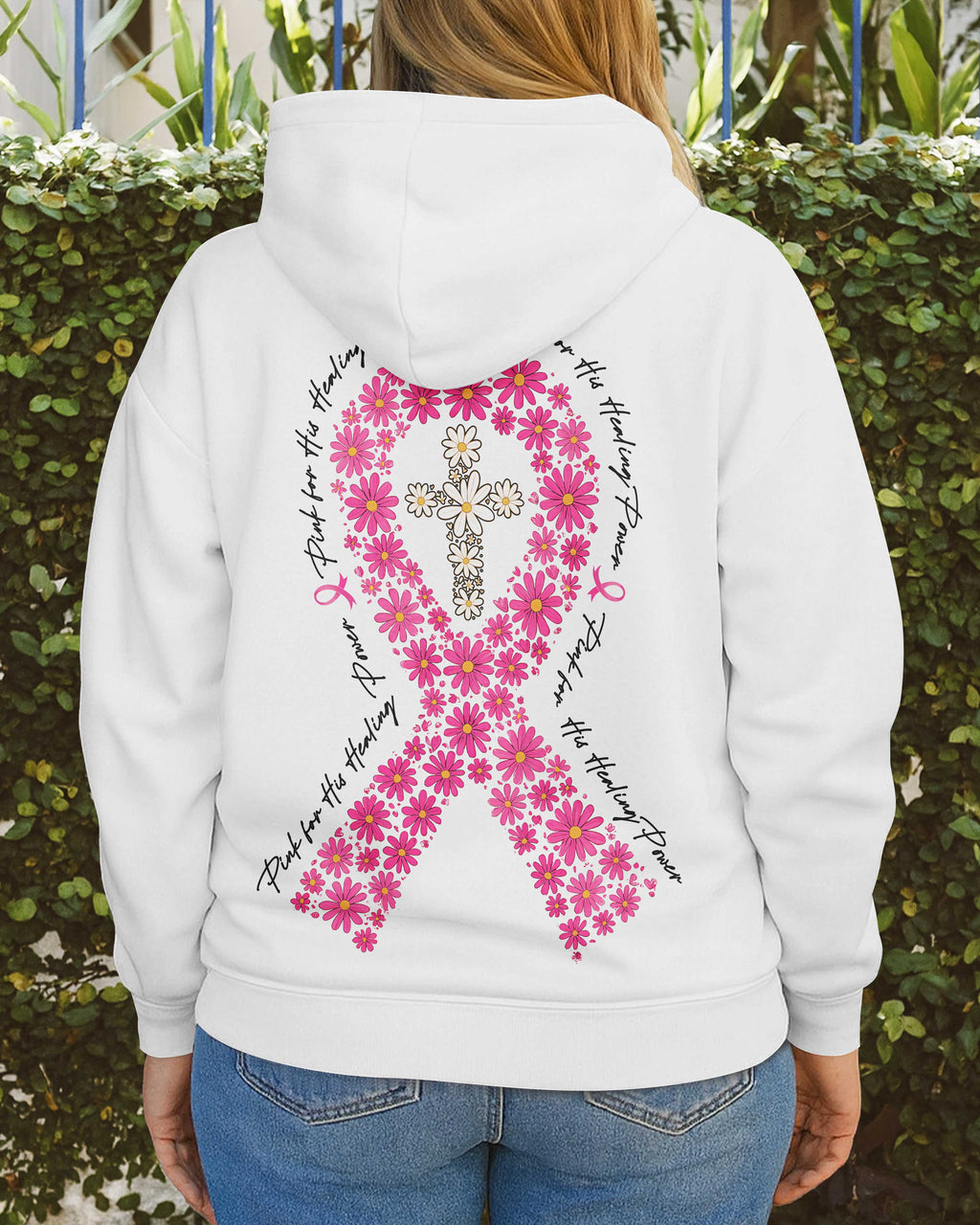 Pink For His Healing Power Hoodie