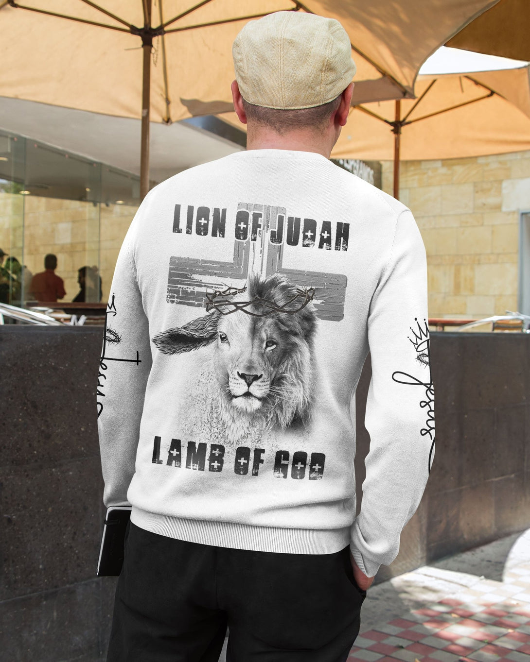 Lion Of Judah Lamb Of God All Over Print Sweater - Christ Color