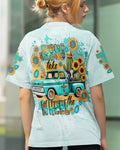 Jesus Take The Wheel All Over Print T-shirt - Christ Color