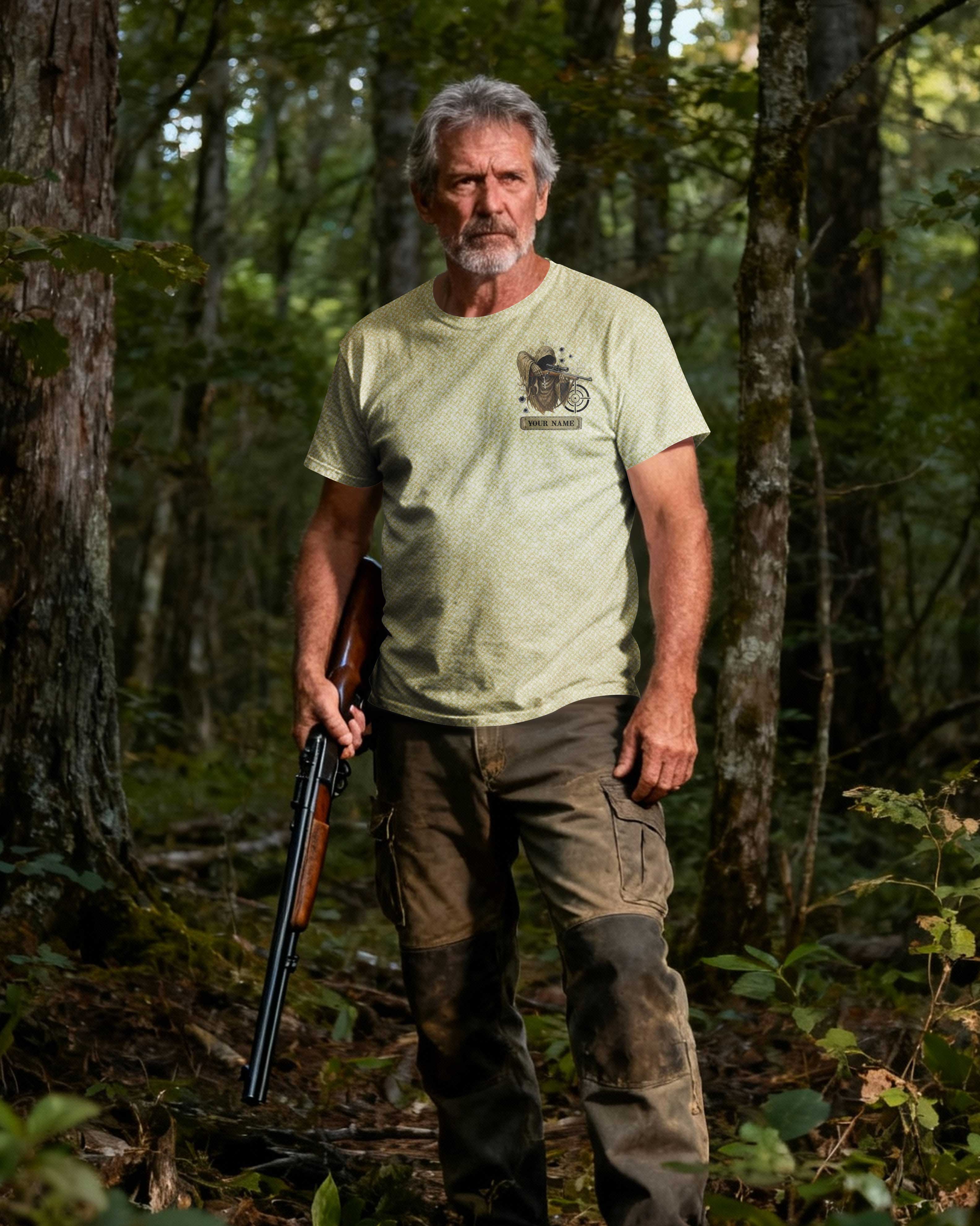 The Devil Whispers You Cannot Withstand The Storm The Hunter Replied I Am The Storm All Over Print Custom Name T-Shirt