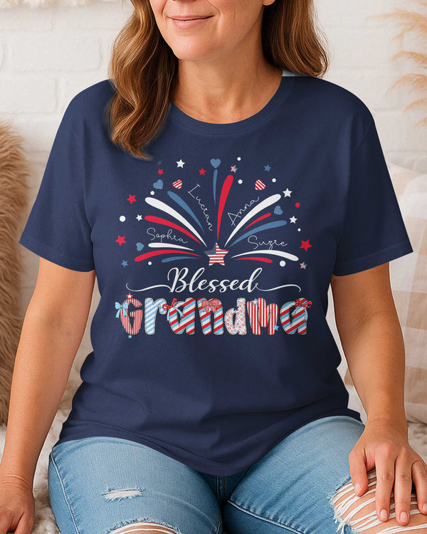Blessed Grandma Independence Day T-Shirt