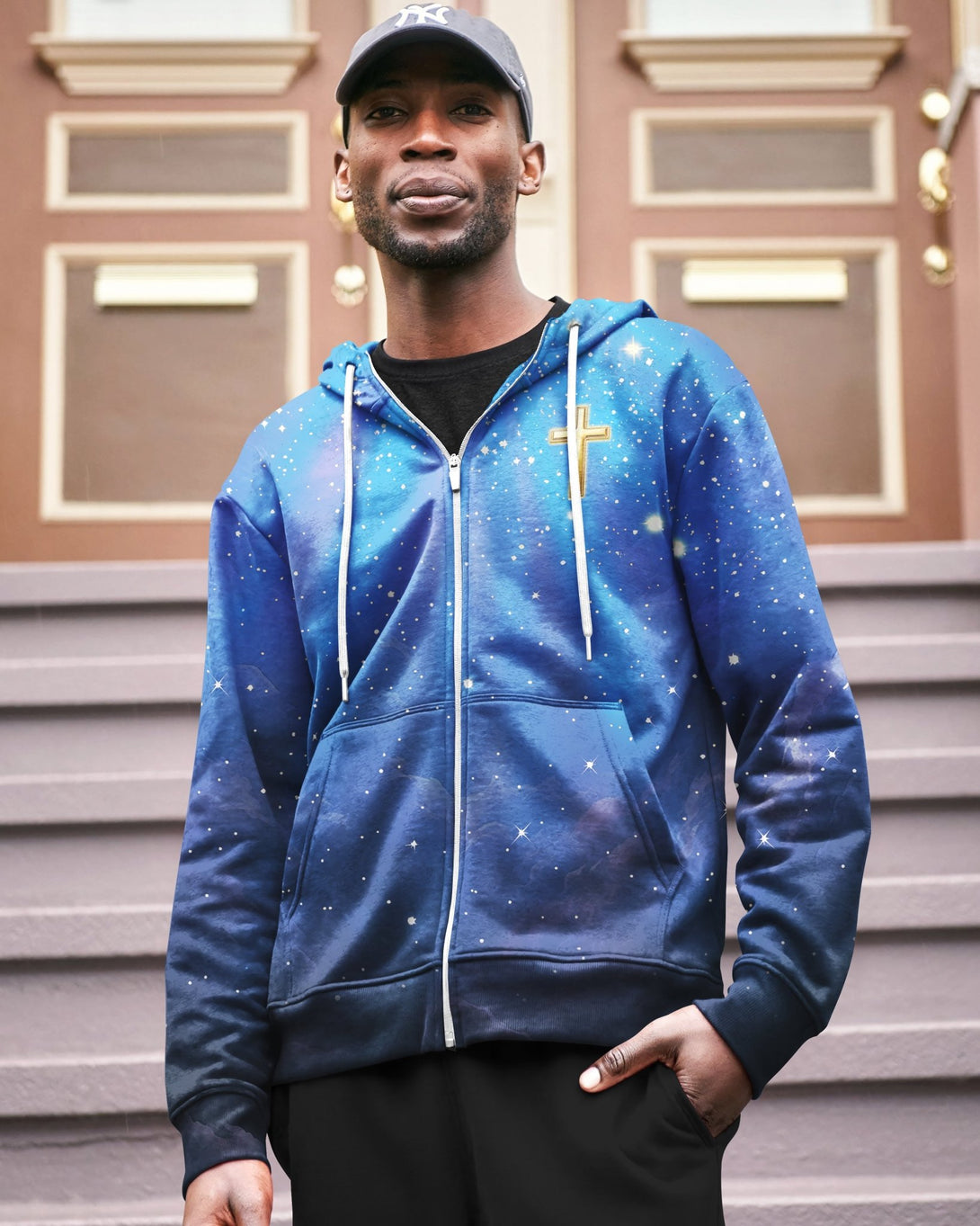 Faith Can Move Mountains All Over Print Zip Hoodie - Christ Color