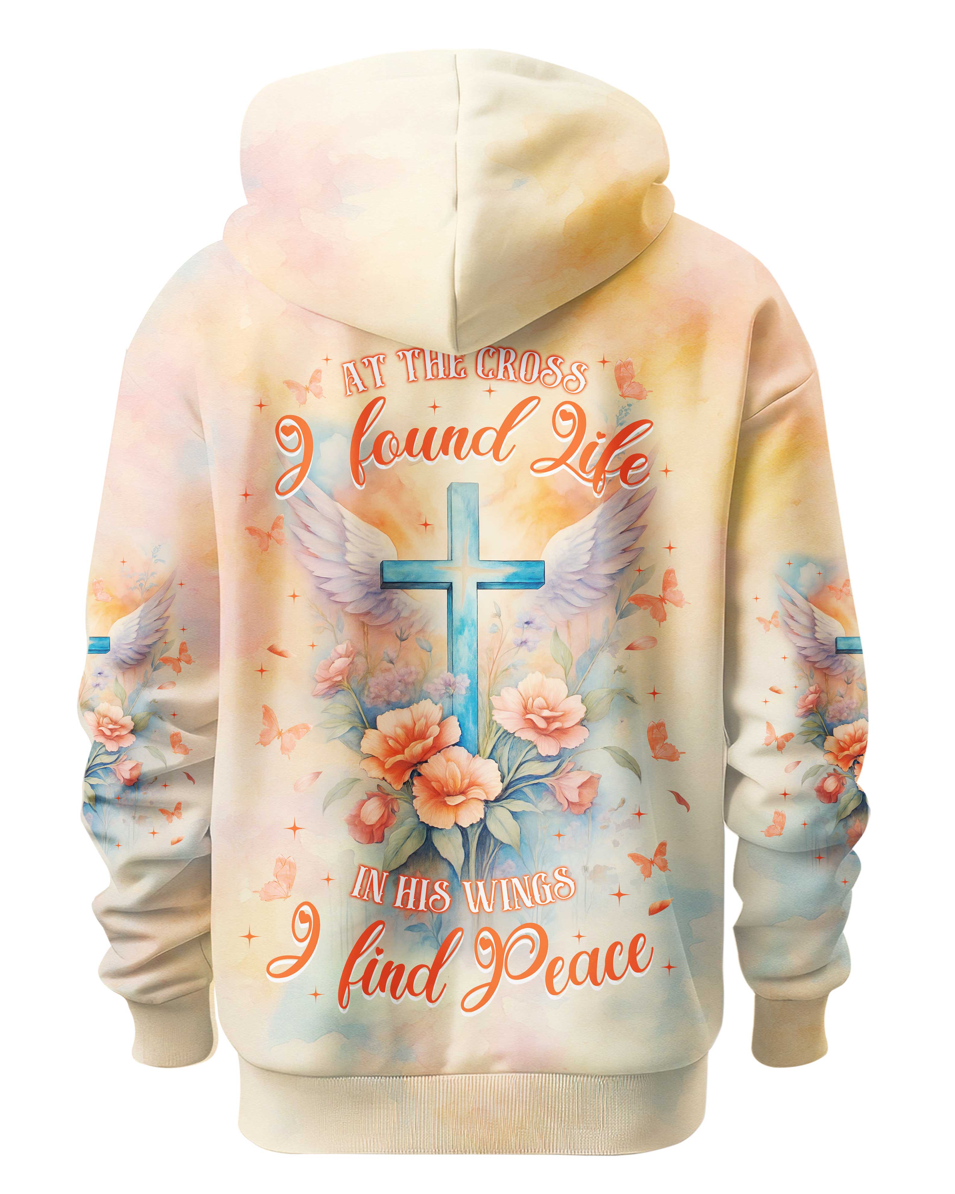 At the Cross I found Life In His wings I find Peace T-Shirt
