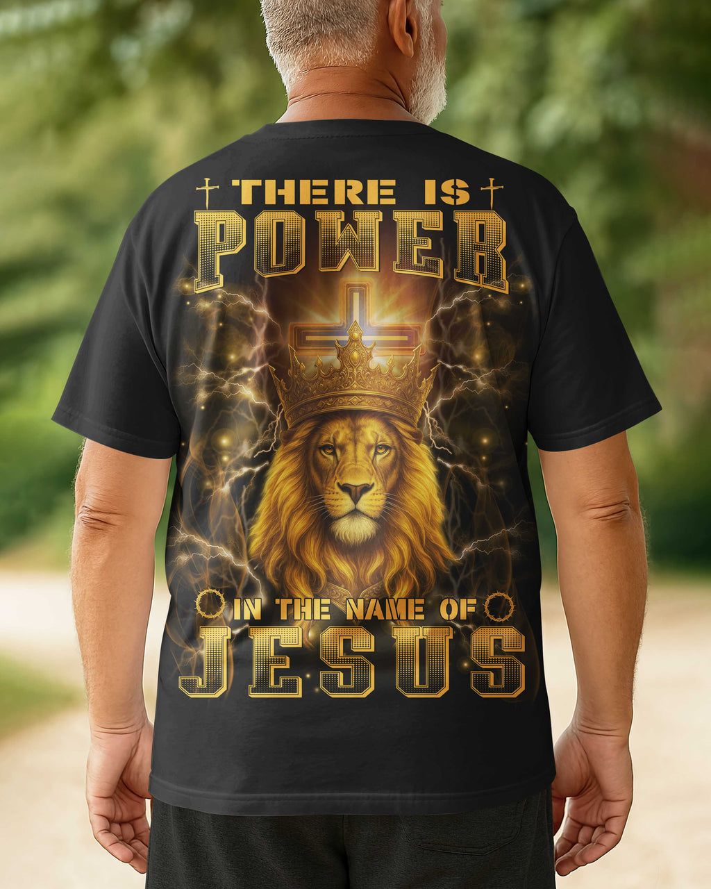 There Is Power In The Name Of Jesus All Over Print T-Shirt