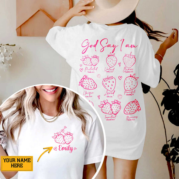 God Say I Am Protected Valued Brave Unique Loved Powerful Important Precious T-Shirt