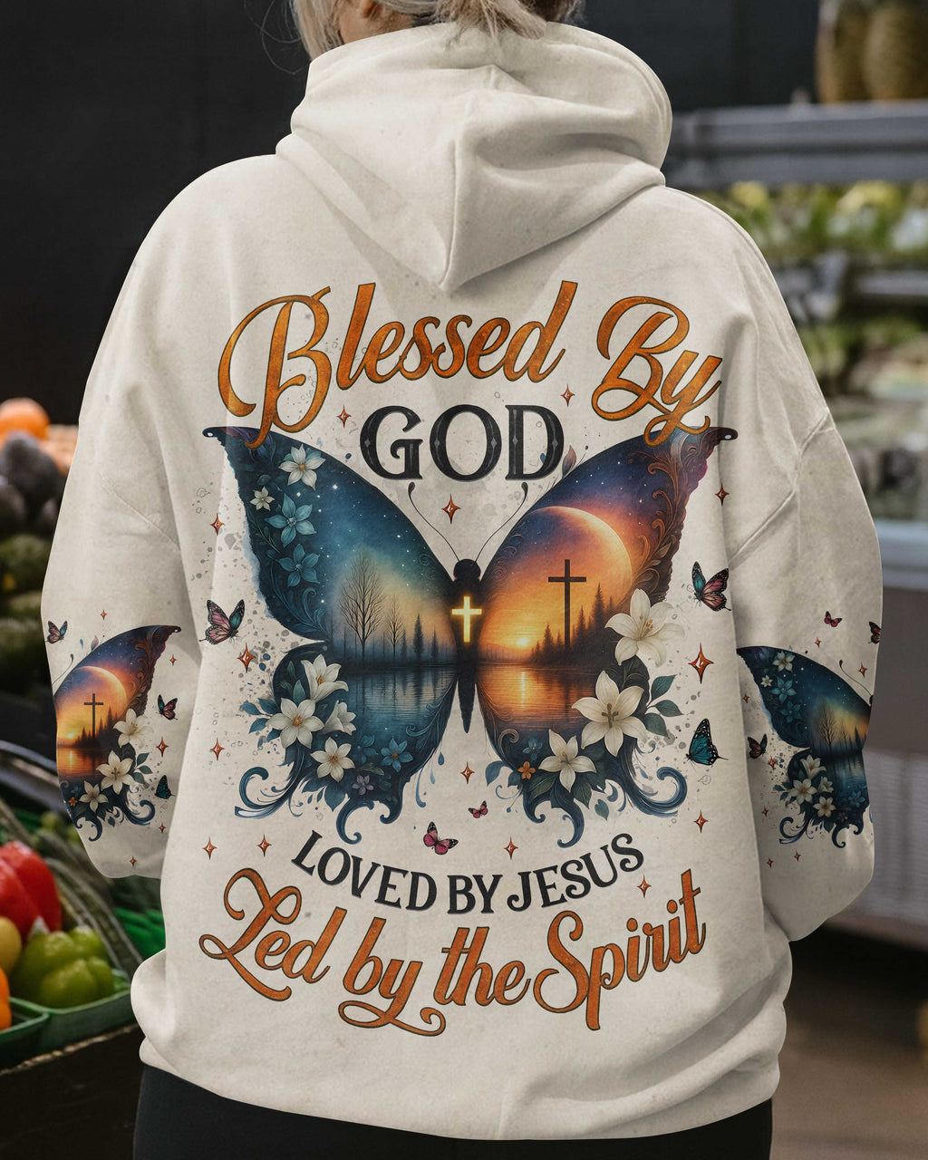 Blessed By God Loved By Jesus Led By The Spirit T-Shirt