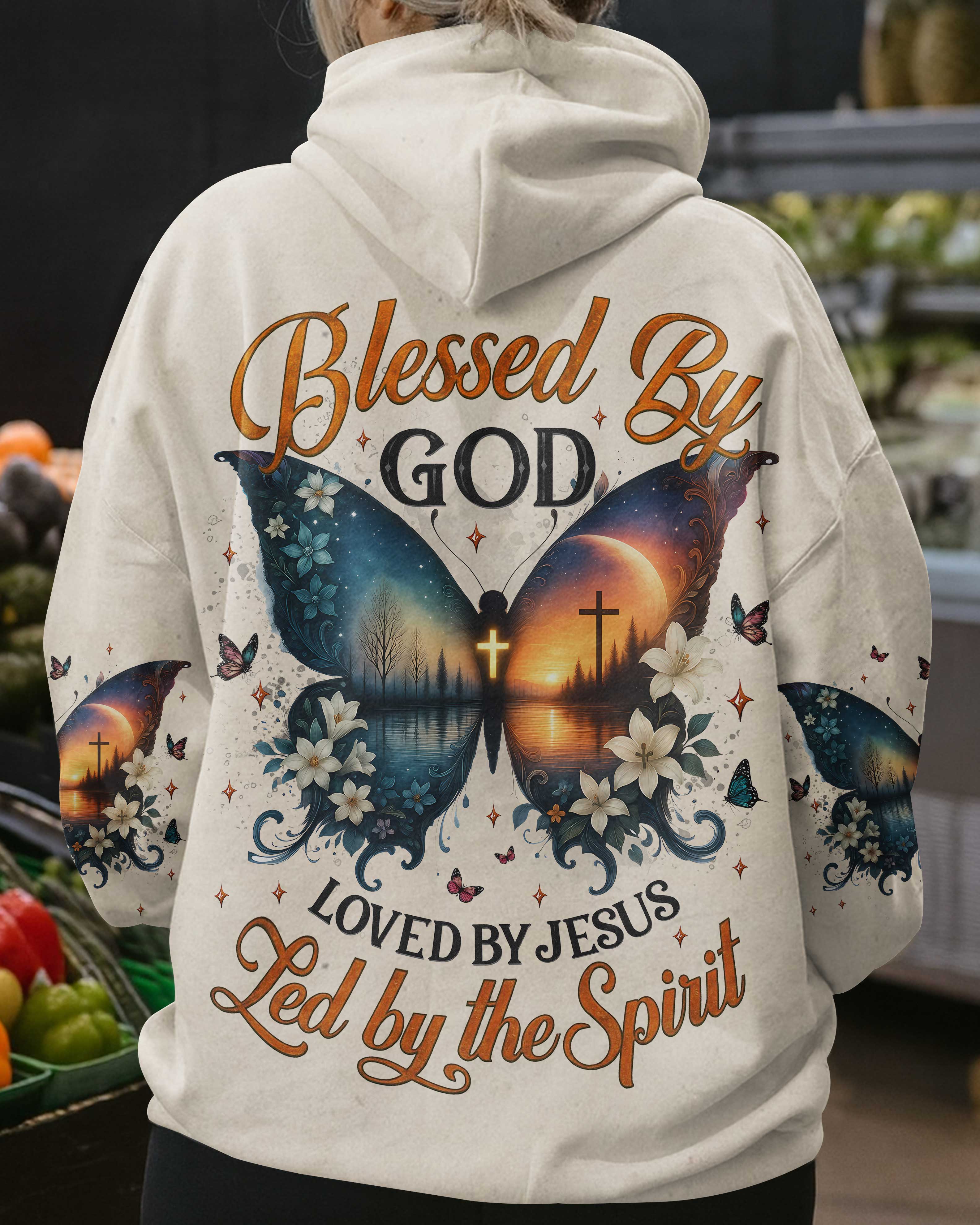 Blessed By God Loved By Jesus Led By The Spirit T-Shirt