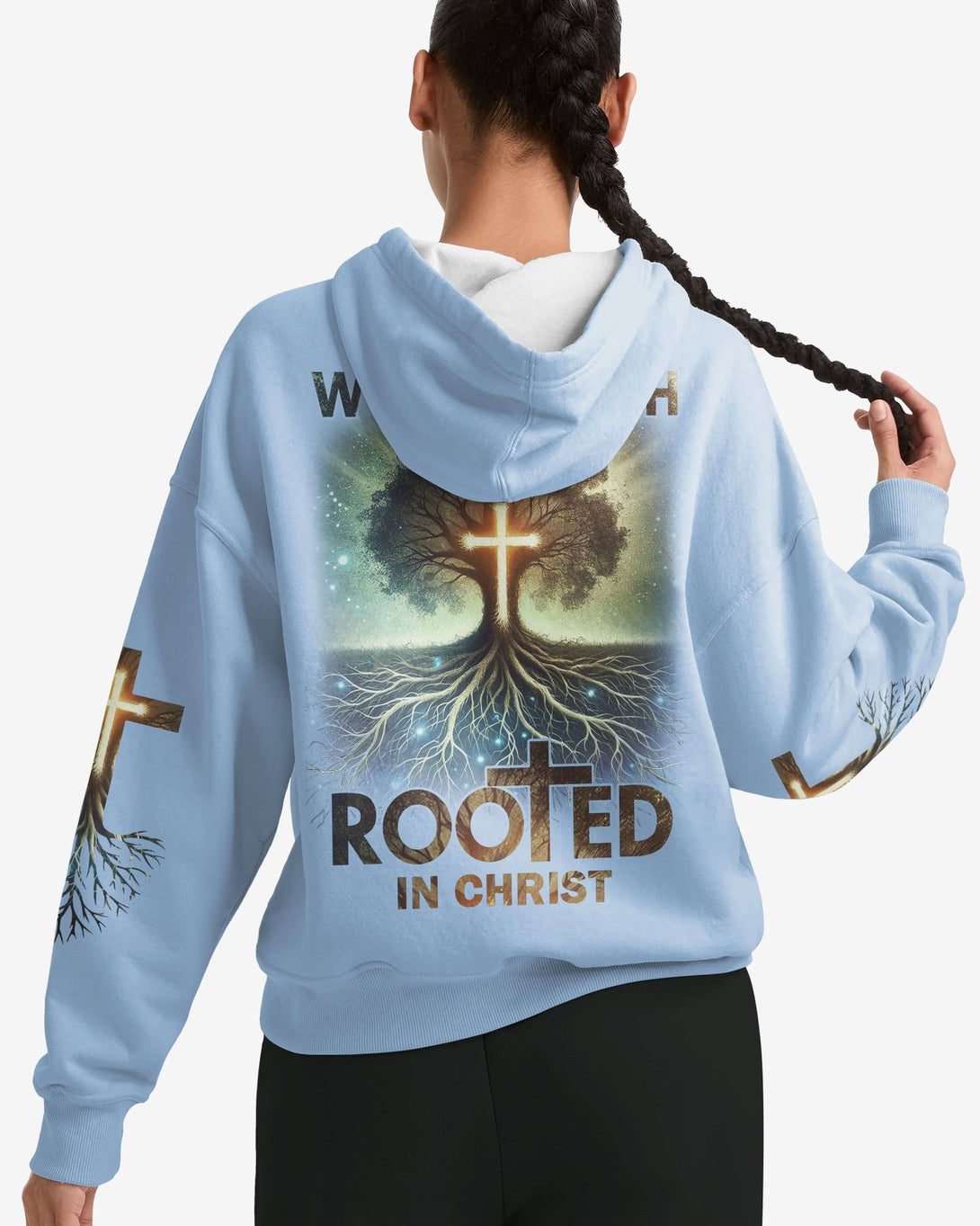 Woman Of Faith Rooted In Christ All Over Print Hoodie - Christ Color