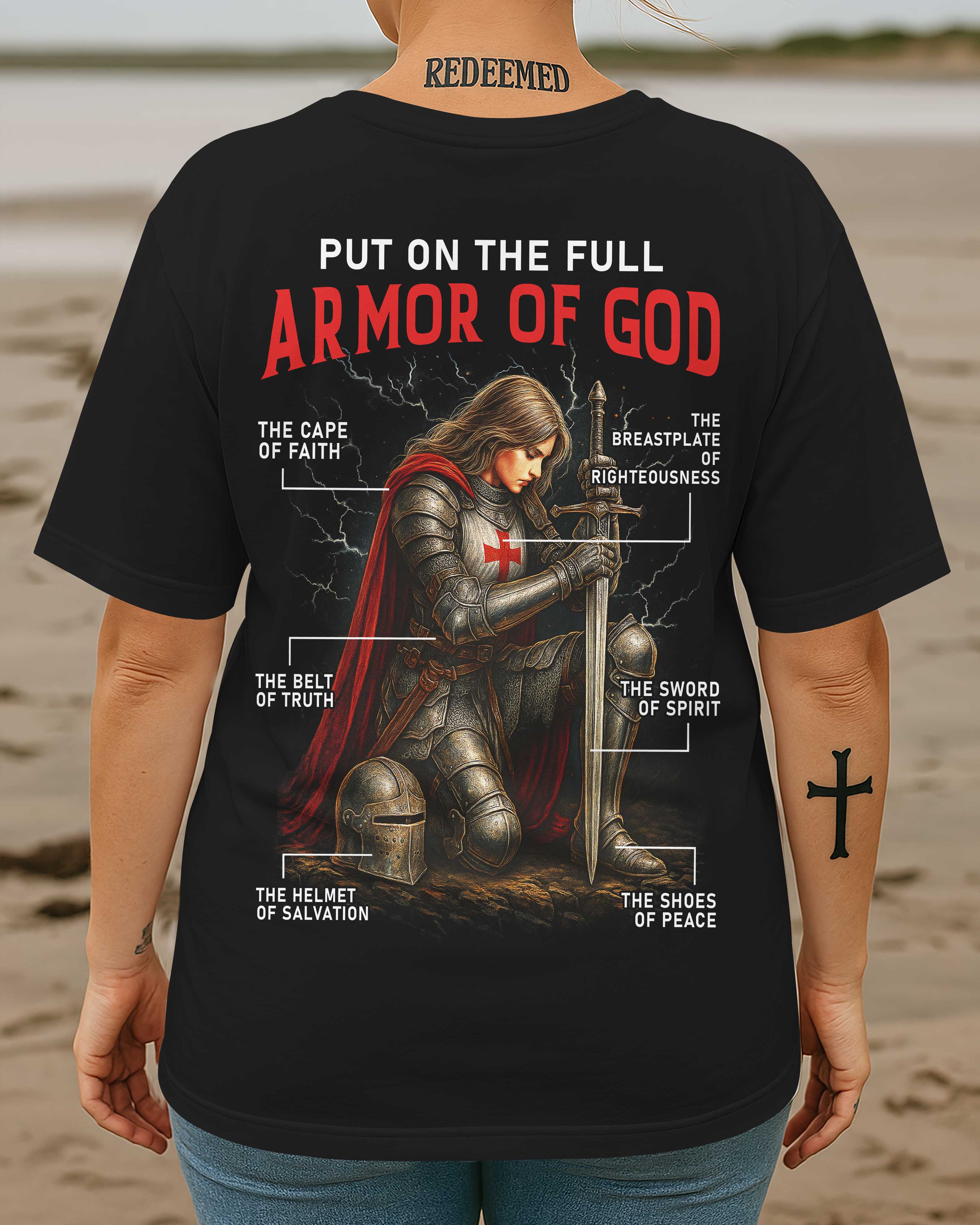 Put On The Full Armor Of God All Over Print T-Shirt