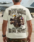 I Carry A Rifle In My Hands And The Word In My Heart T-Shirt